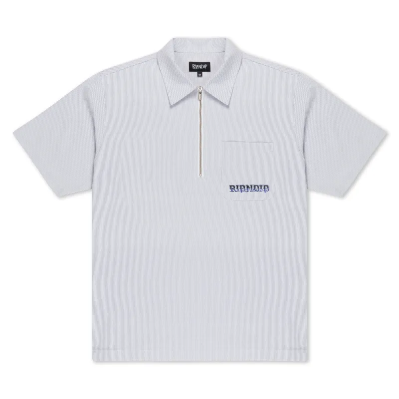 Rich Spirit Quarter Zip Shirt (Light Blue) made by Ripndip