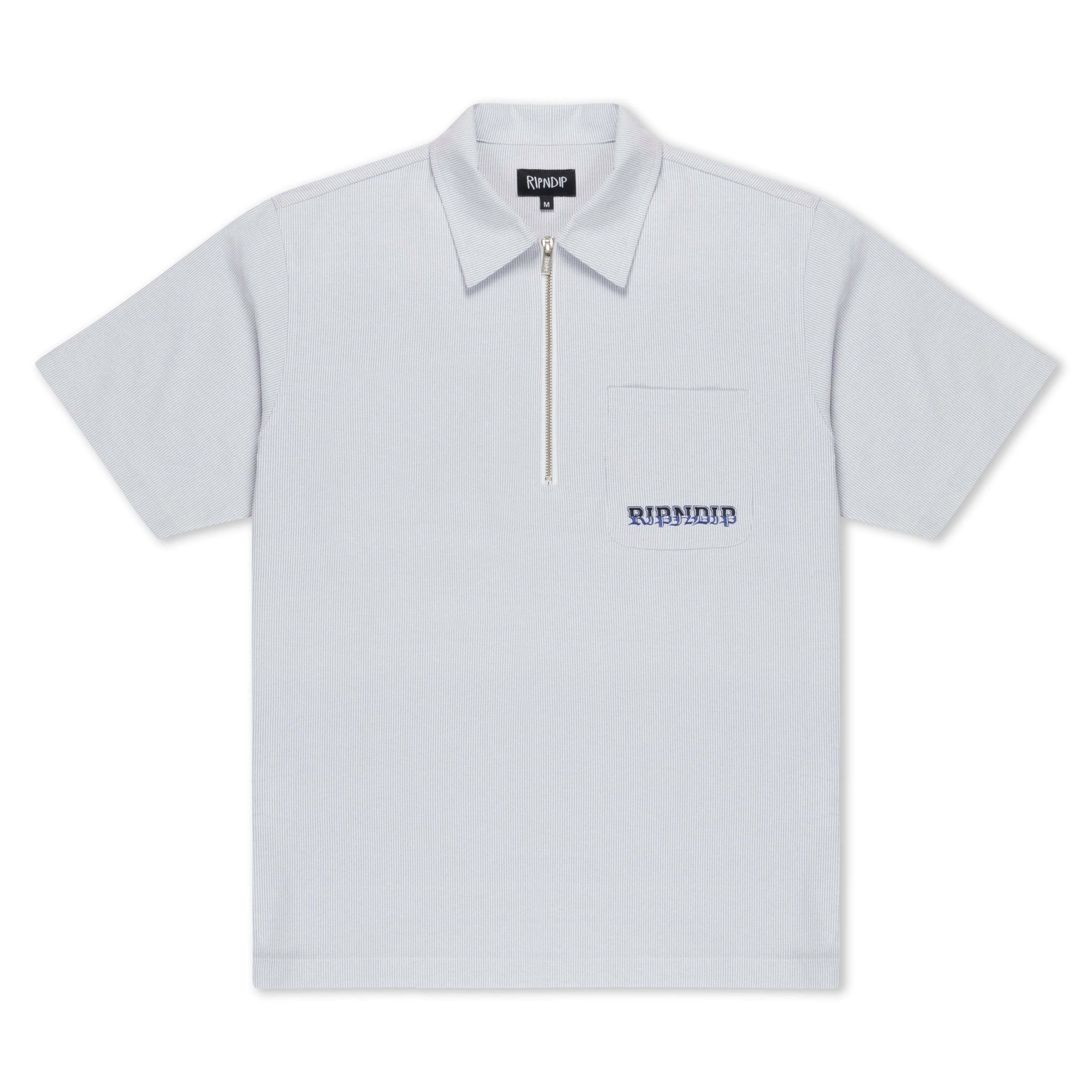 Rich Spirit Quarter Zip Shirt (Light Blue) sold by Ripndip