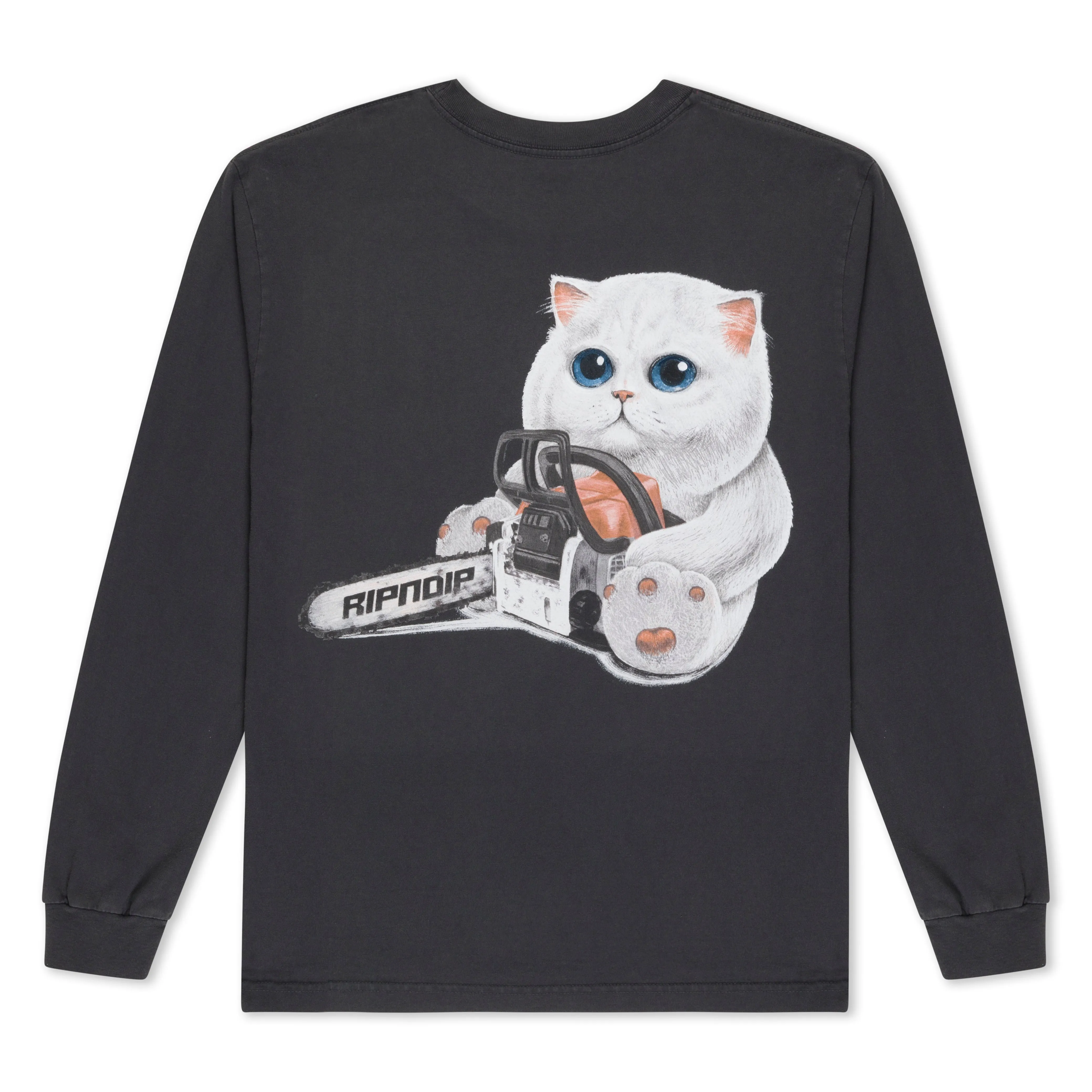 Find Out Long Sleeve (Charcoal Vintage Wash) sold by Ripndip product image thumbnail 5