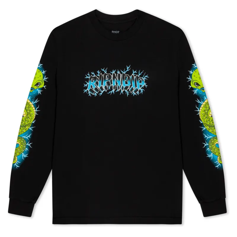 Skull and Bones Long Sleeve (Black) sold by Ripndip