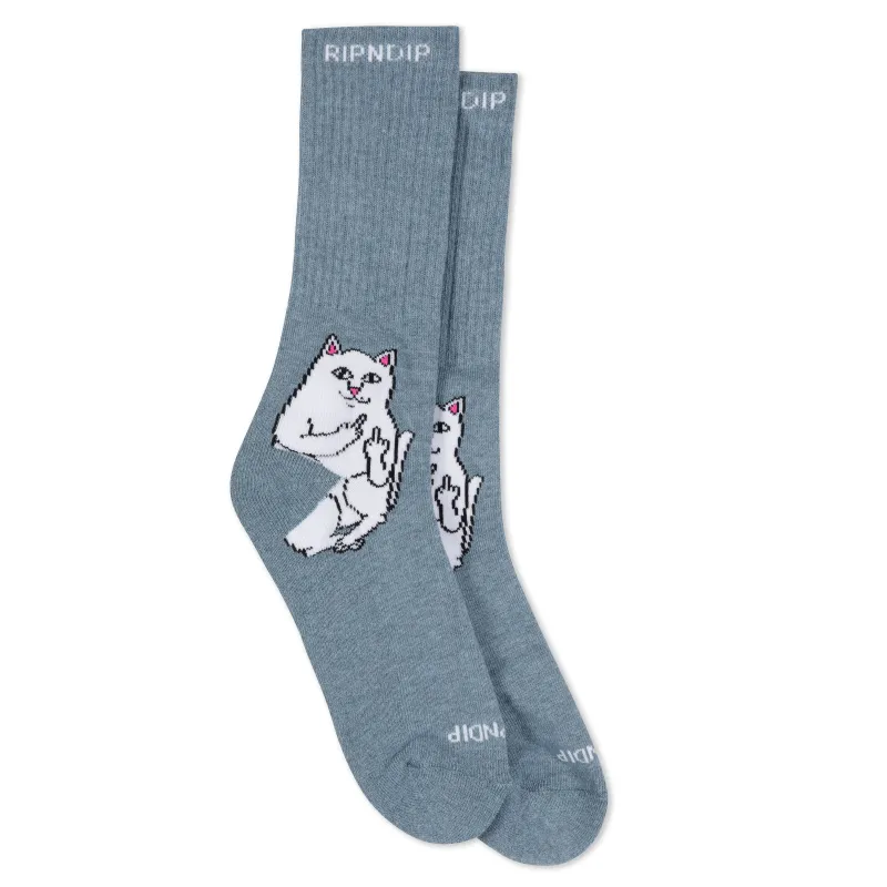 Lord Nermal Socks (Charcoal Heather) sold by Ripndip