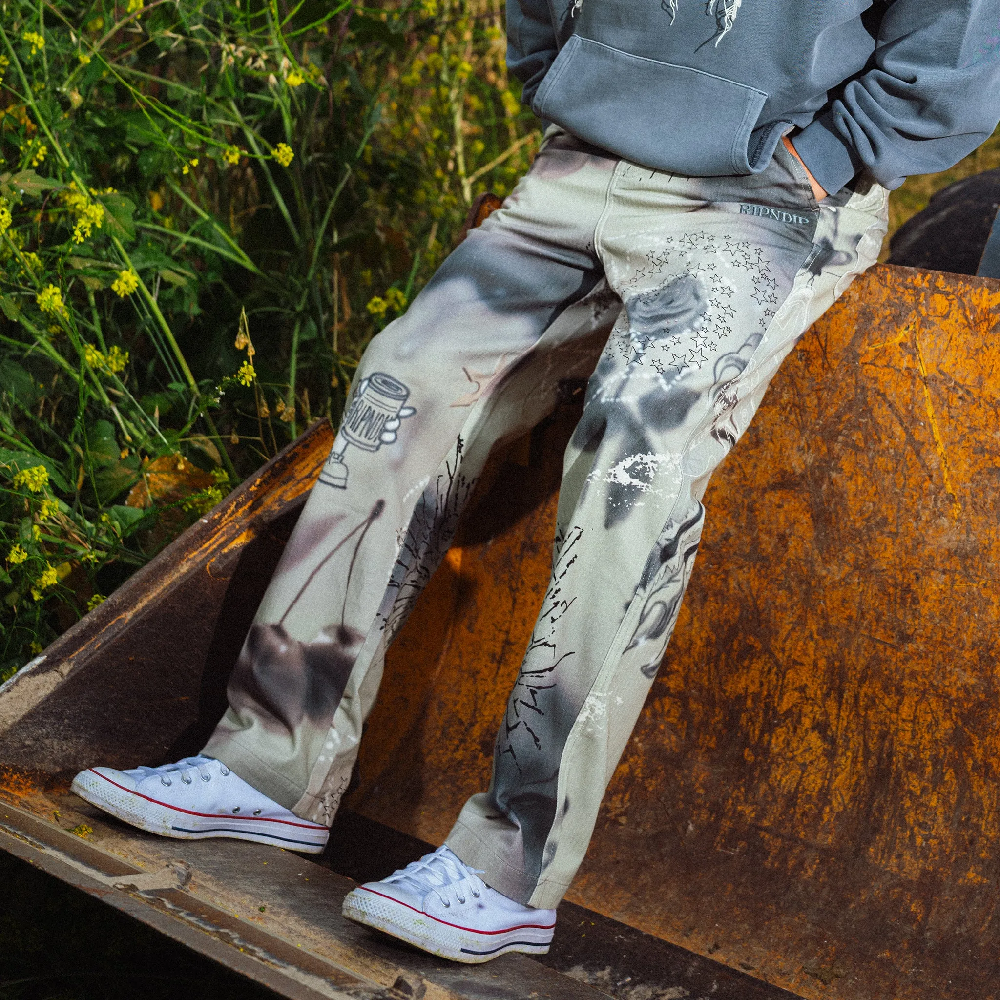 Stargazing Carpenter Straight Leg Pants (Multi) sold by Ripndip product image thumbnail 2