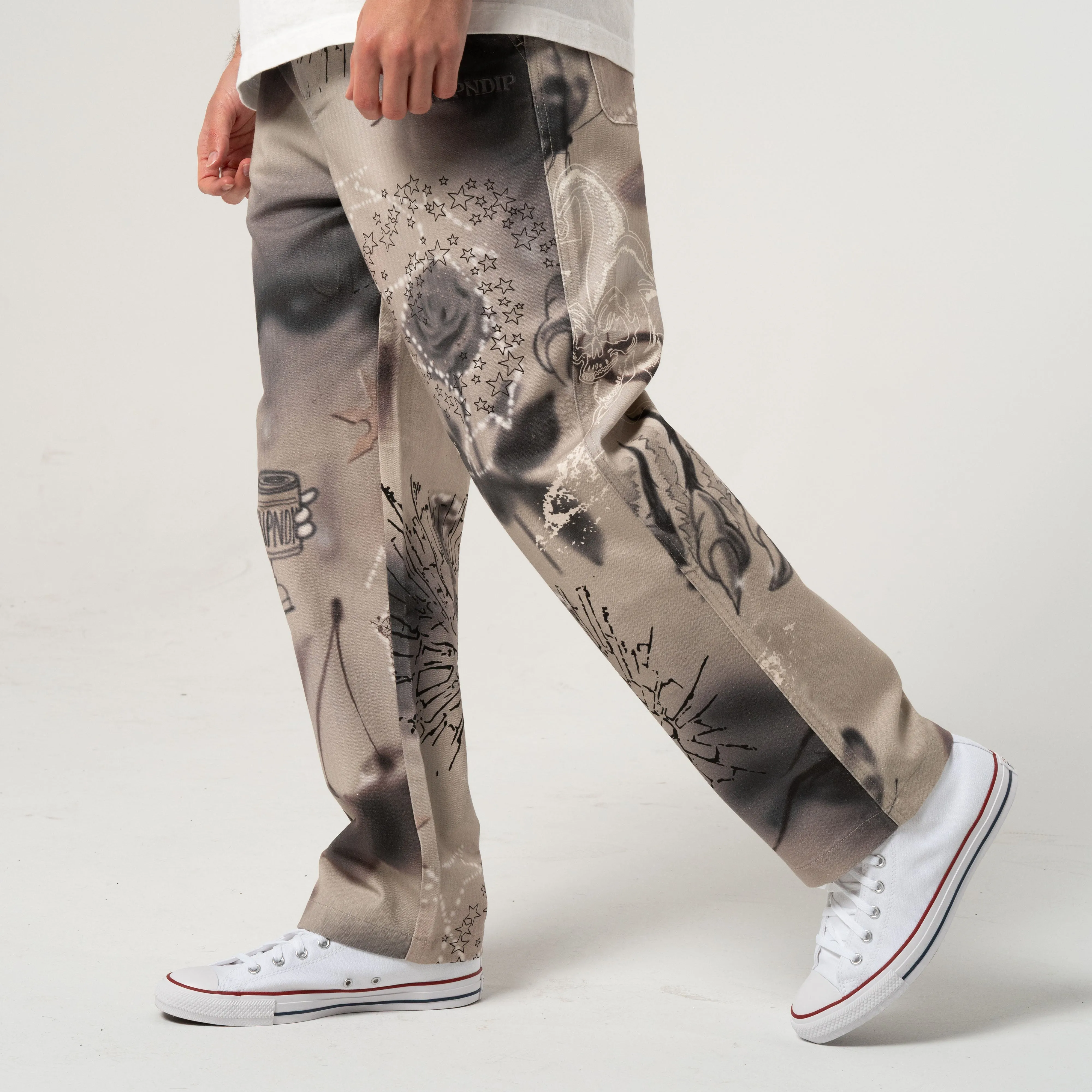 Stargazing Carpenter Straight Leg Pants (Multi) sold by Ripndip product image thumbnail 3
