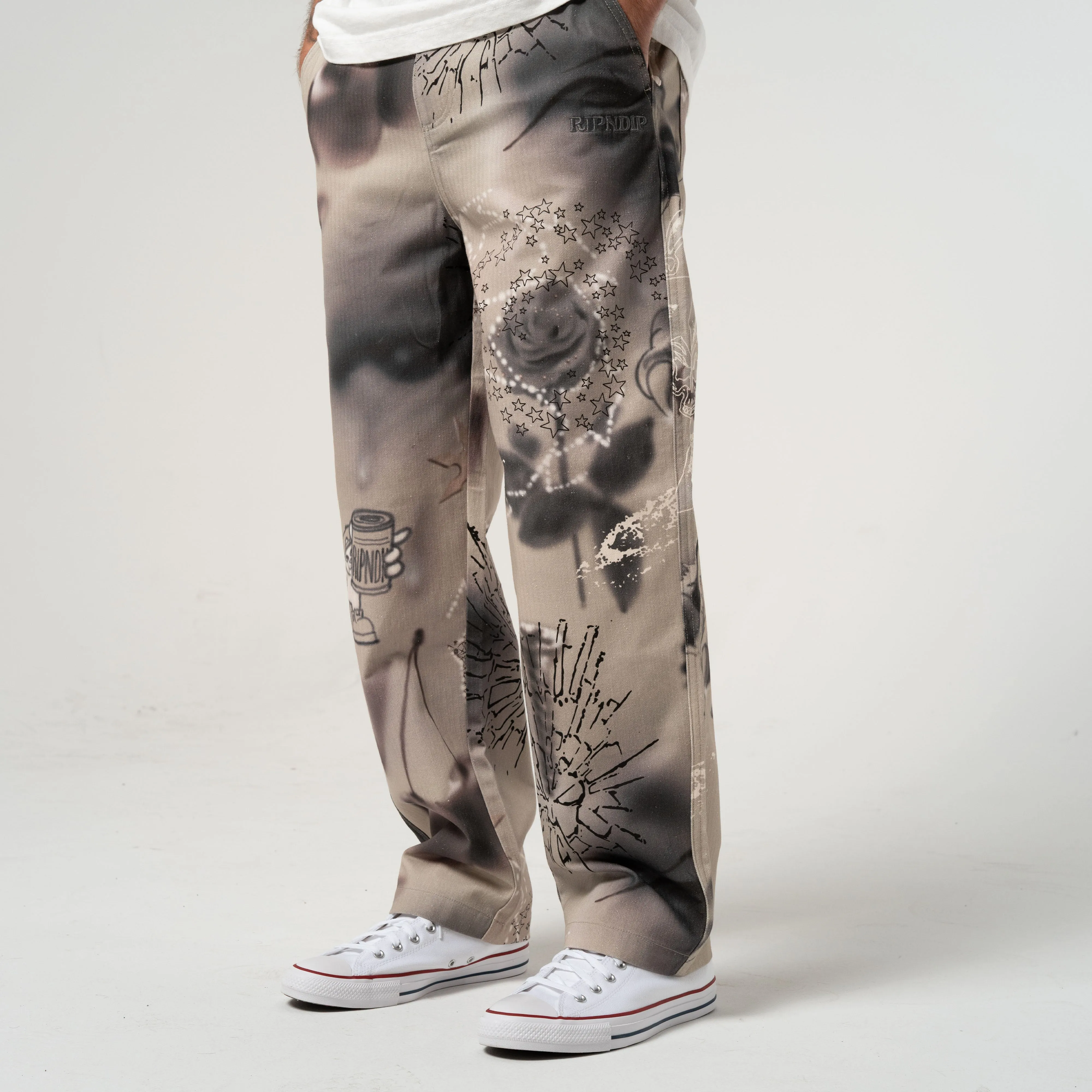Stargazing Carpenter Straight Leg Pants (Multi) sold by Ripndip product image thumbnail 4
