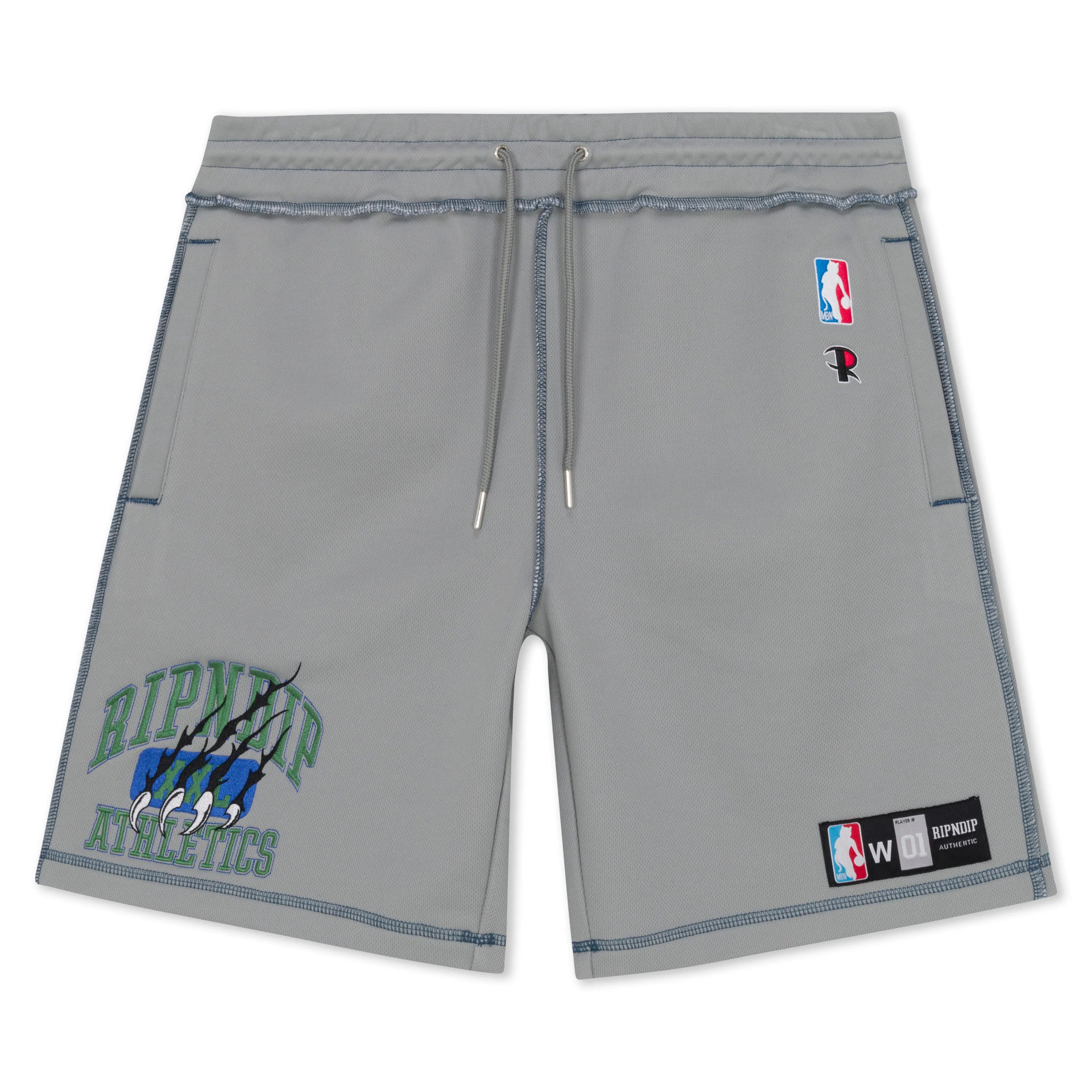 Ripndip Athletics Mesh Sweatshorts (Ash Heather) sold by Ripndip