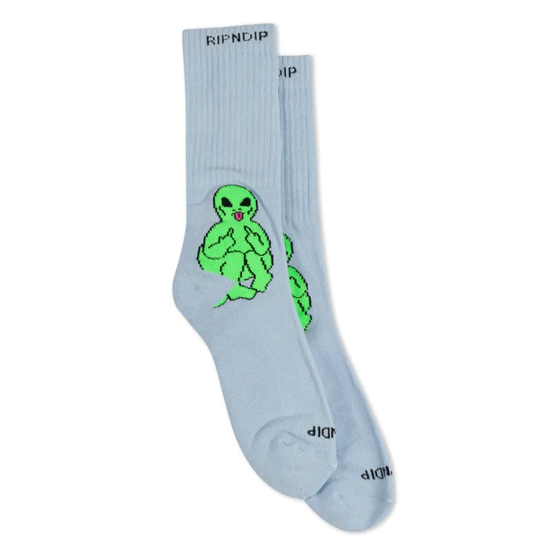 Lord Alien Socks (Light Slate) sold by Ripndip