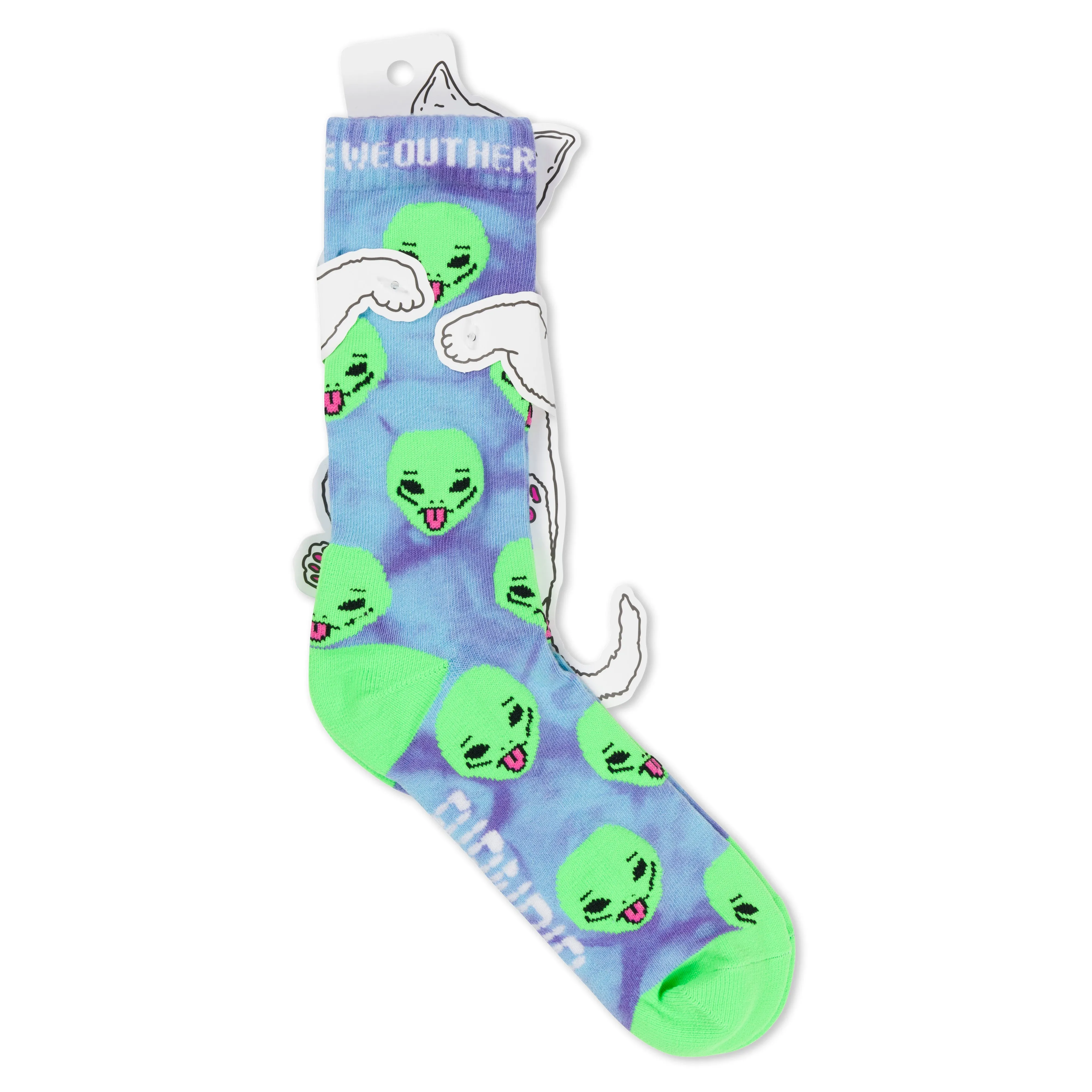 We Out Here Socks (Purple Tie Dye) sold by Ripndip product image thumbnail 3