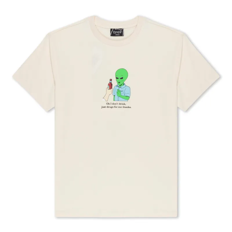 I Don't Drink Tee (Natural) 7.5oz sold by Ripndip
