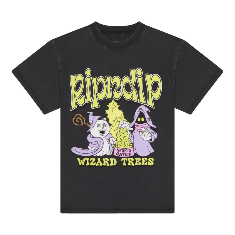 Ripndip Wizard Trees Catnip Tee (Vintage Black) sold by Ripndip