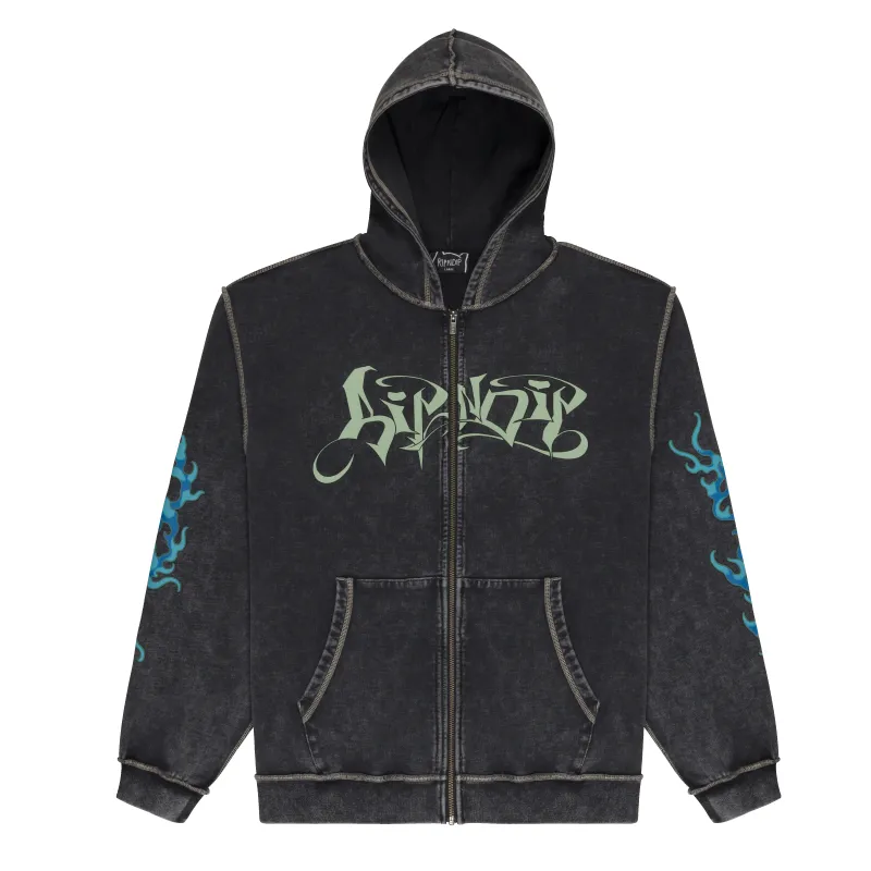 Squabble Up Hoodie (Black Vintage Wash) sold by Ripndip