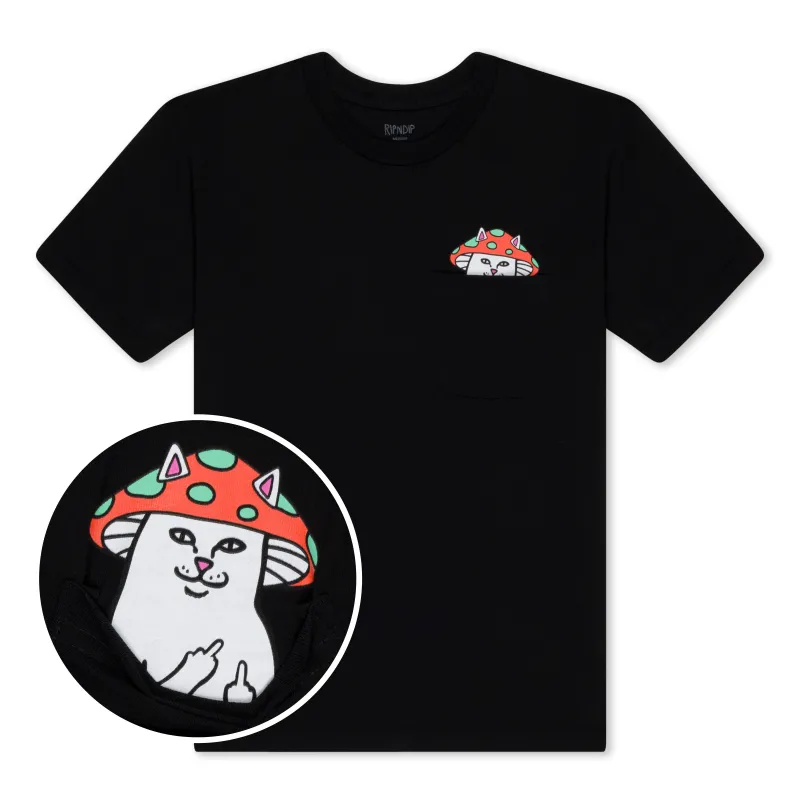 Lord Shroomy Pocket Tee (Black) sold by Ripndip