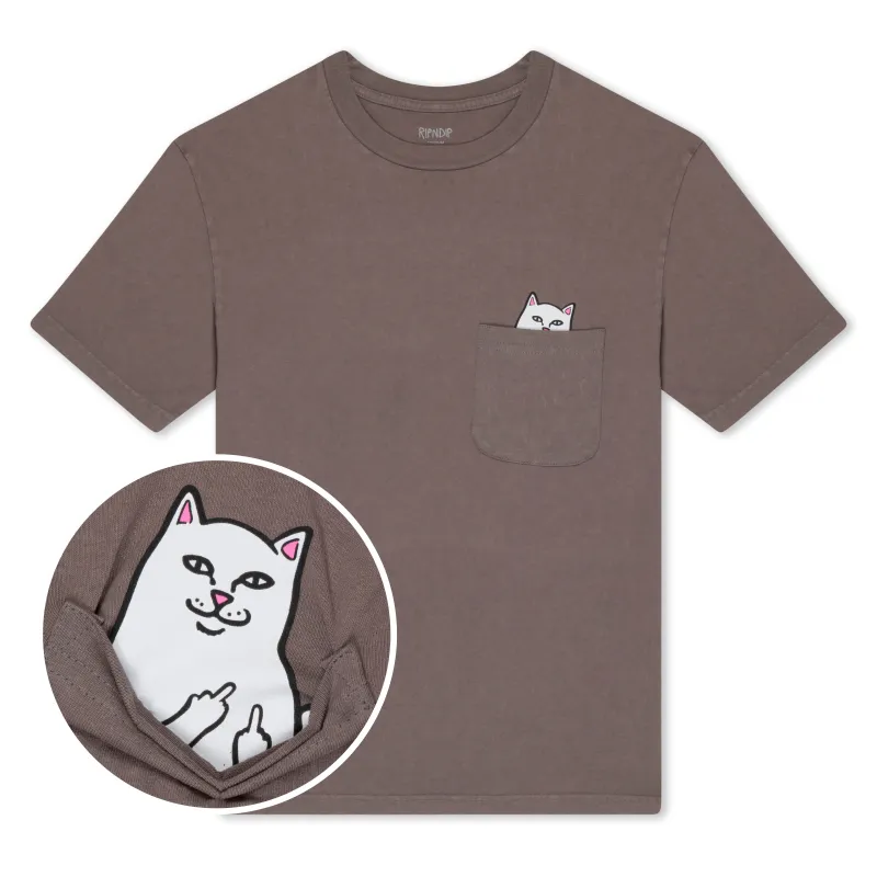 Lord Nermal Pocket Tee (Tan Mineral Wash ) sold by Ripndip