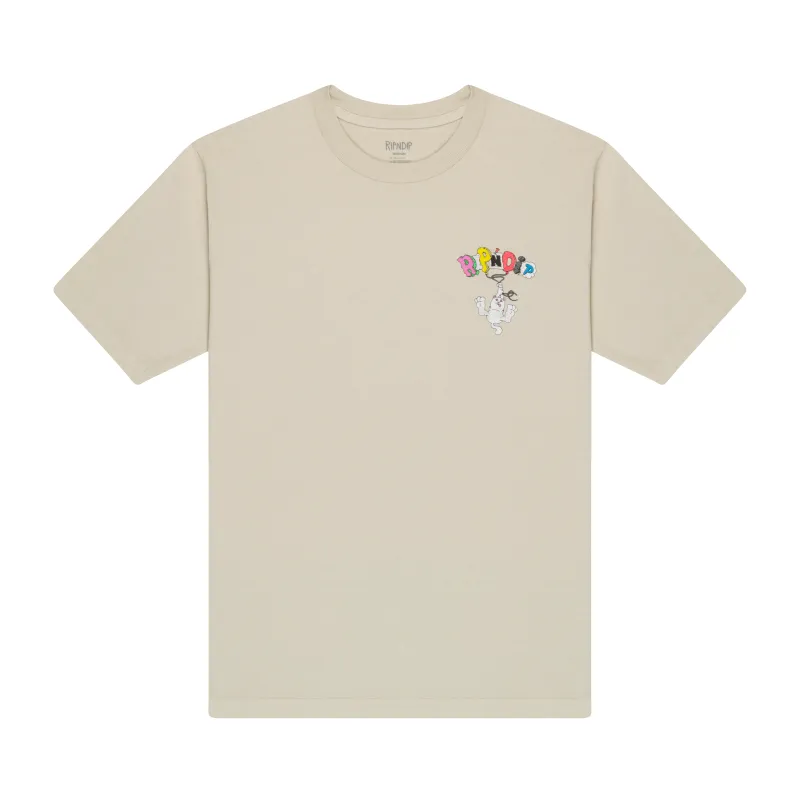 Nerm World Tee (Sand) sold by Ripndip