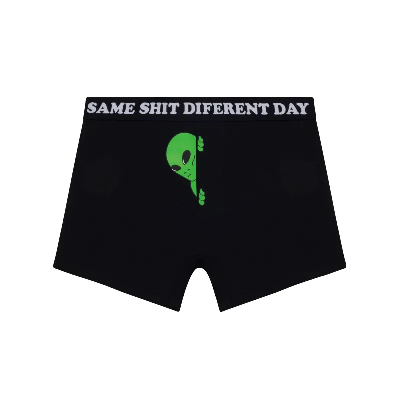 Same Shit Different Day Boxers (Black) made by Ripndip