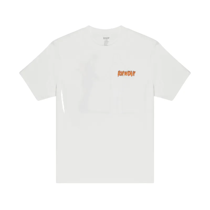 Burn Tee (Bone) sold by Ripndip