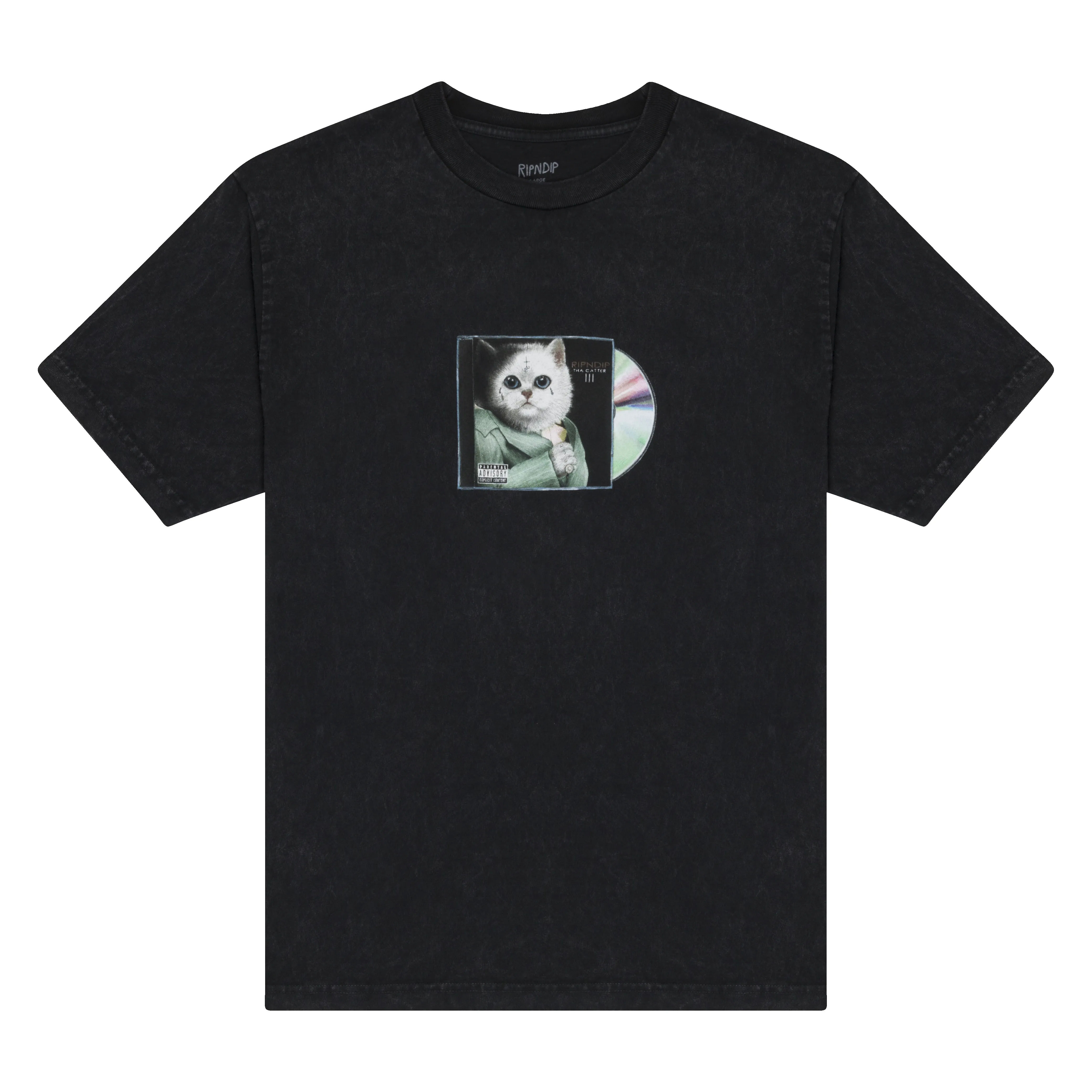 Lil Nerm 3 Tee (Black Vintage Wash) sold by Ripndip