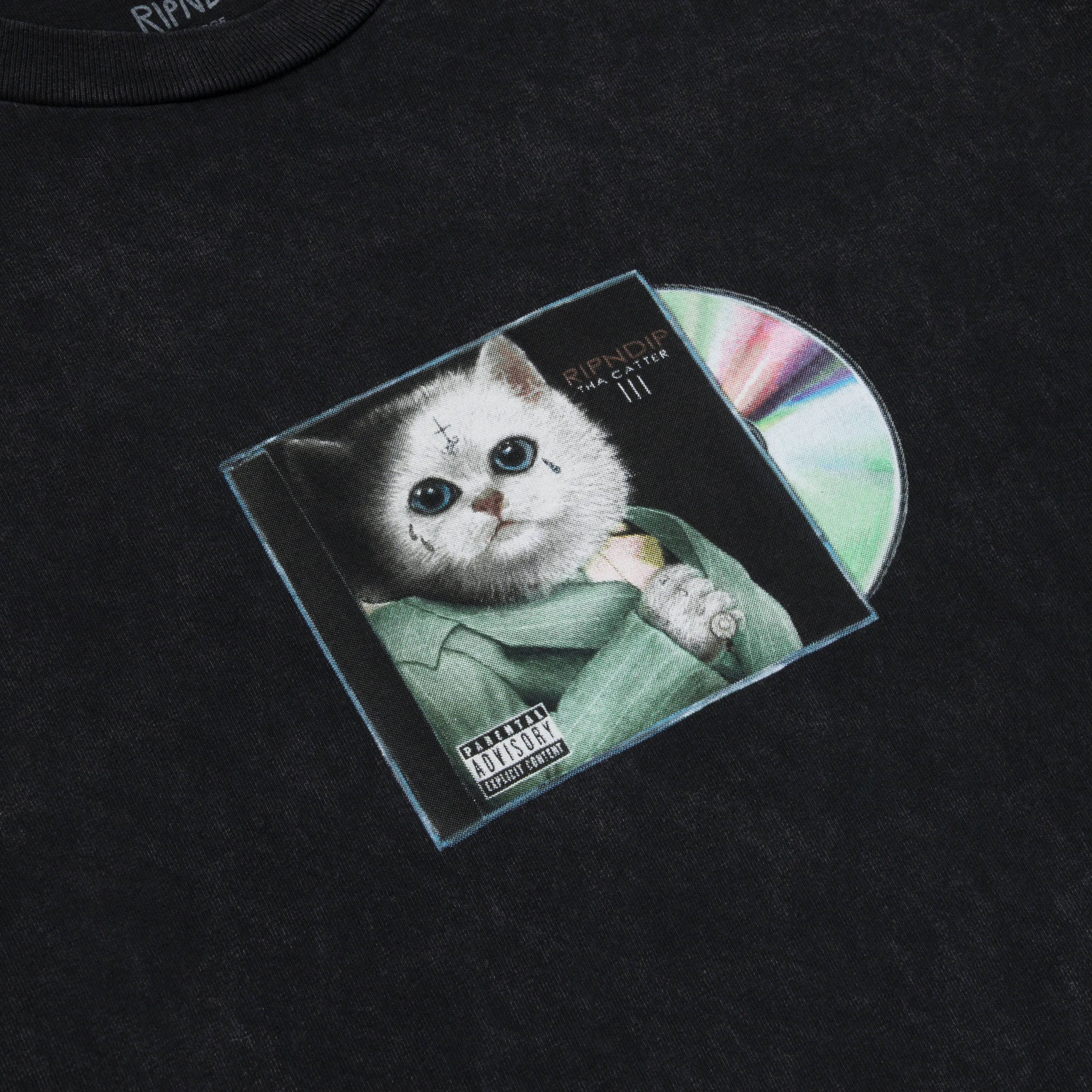 Lil Nerm 3 Tee (Black Vintage Wash) sold by Ripndip product image thumbnail 3