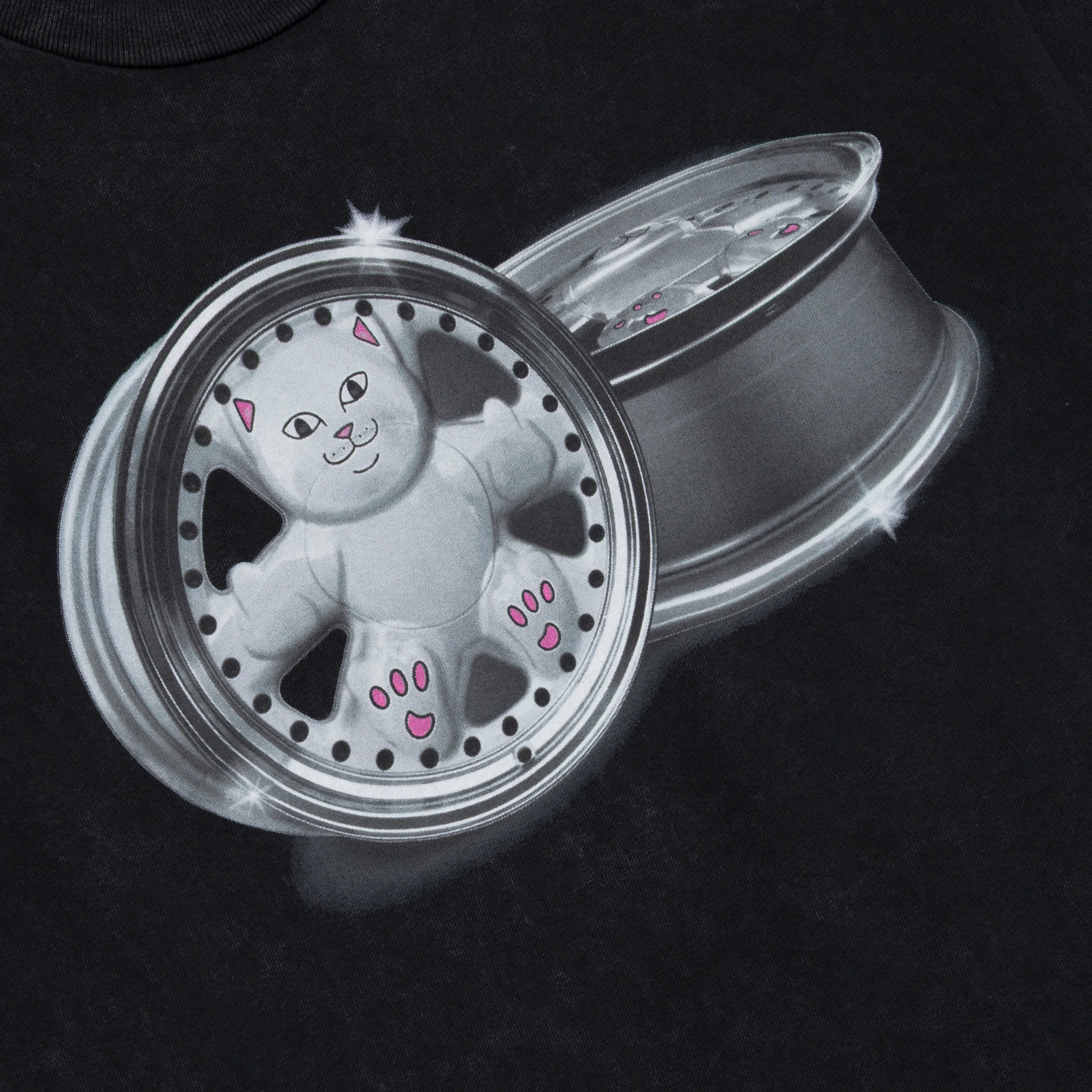 Nerm Wheels Tee (Black Vintage Wash) sold by Ripndip product image thumbnail 4