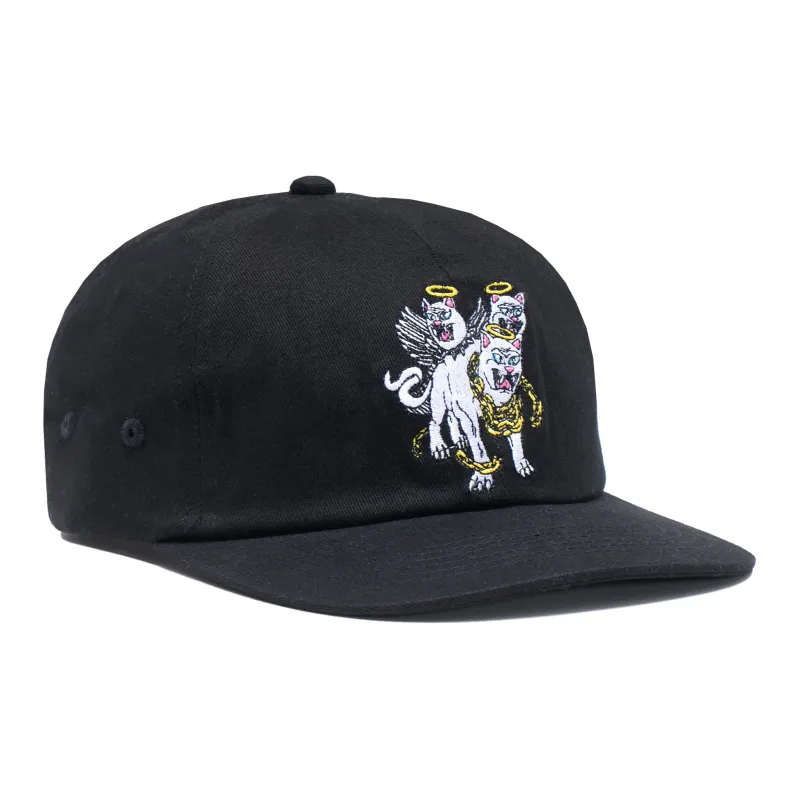 3 Heads Strapback (Black) sold by Ripndip