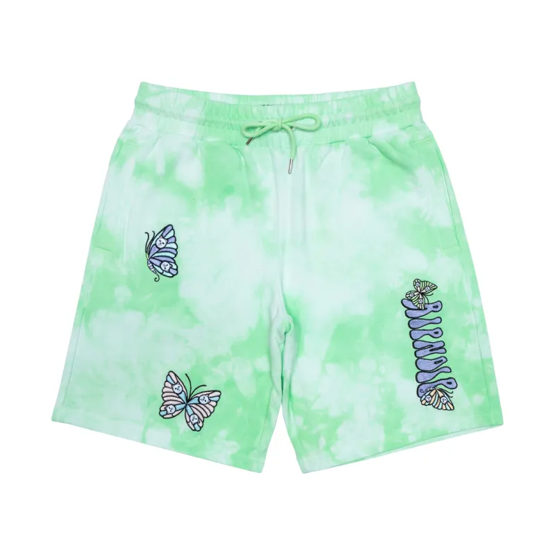 Think Factory Sweatshorts (Mint Cloud Wash) sold by Ripndip