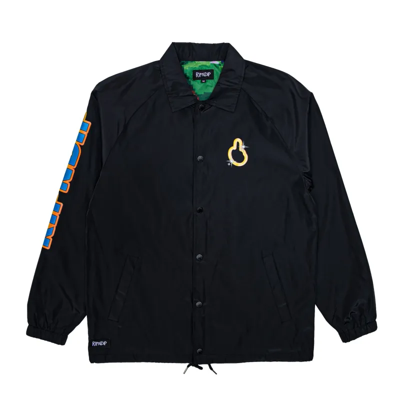 Nermhog Coaches Jacket (Black) sold by Ripndip