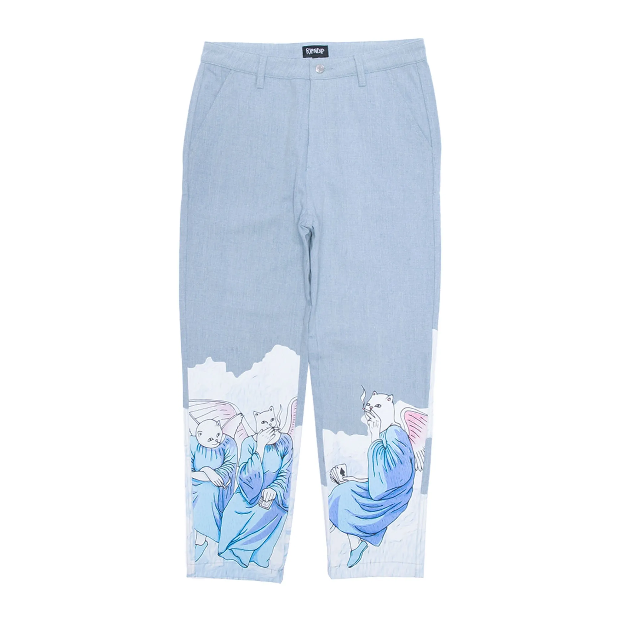 Heaven And Hell Denim Pants (Light Wash) sold by Ripndip product image thumbnail 2