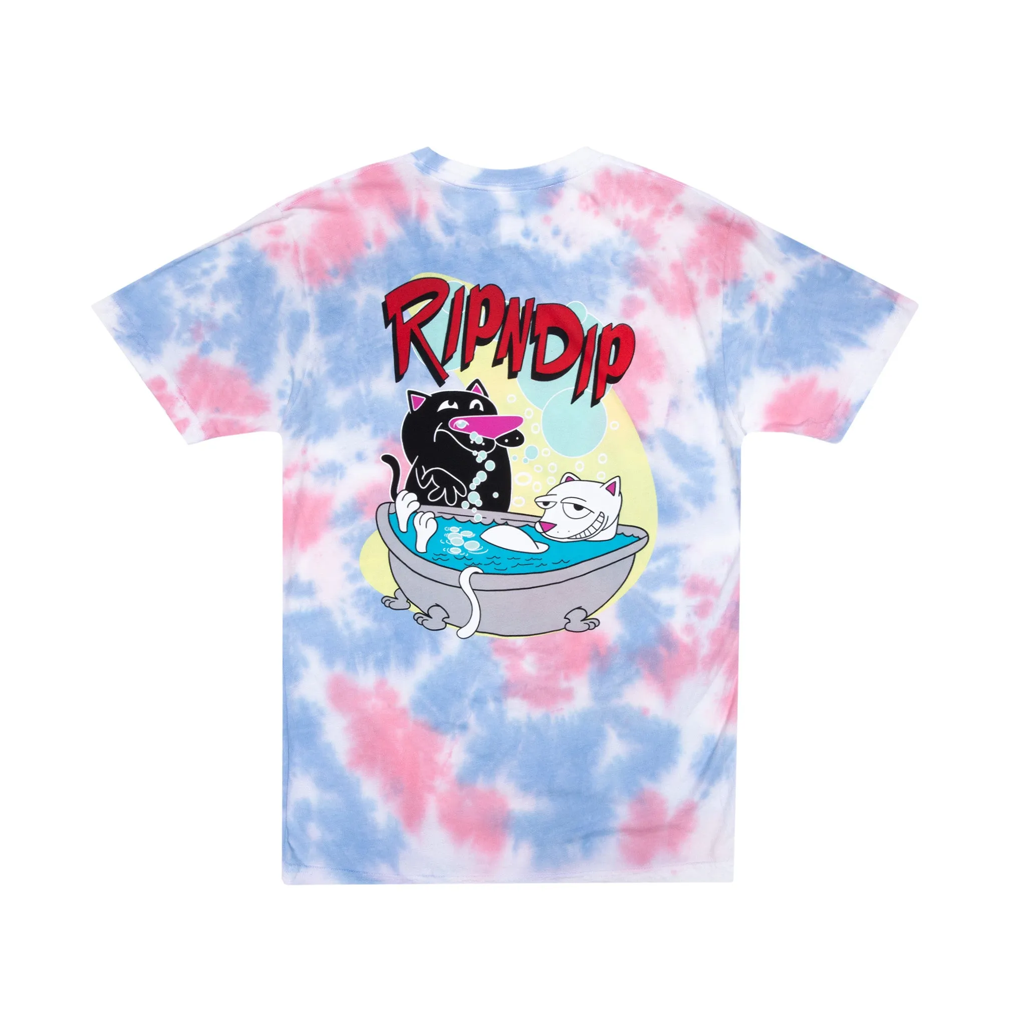 Bath Time Tee (Pink Tie Dye) sold by Ripndip