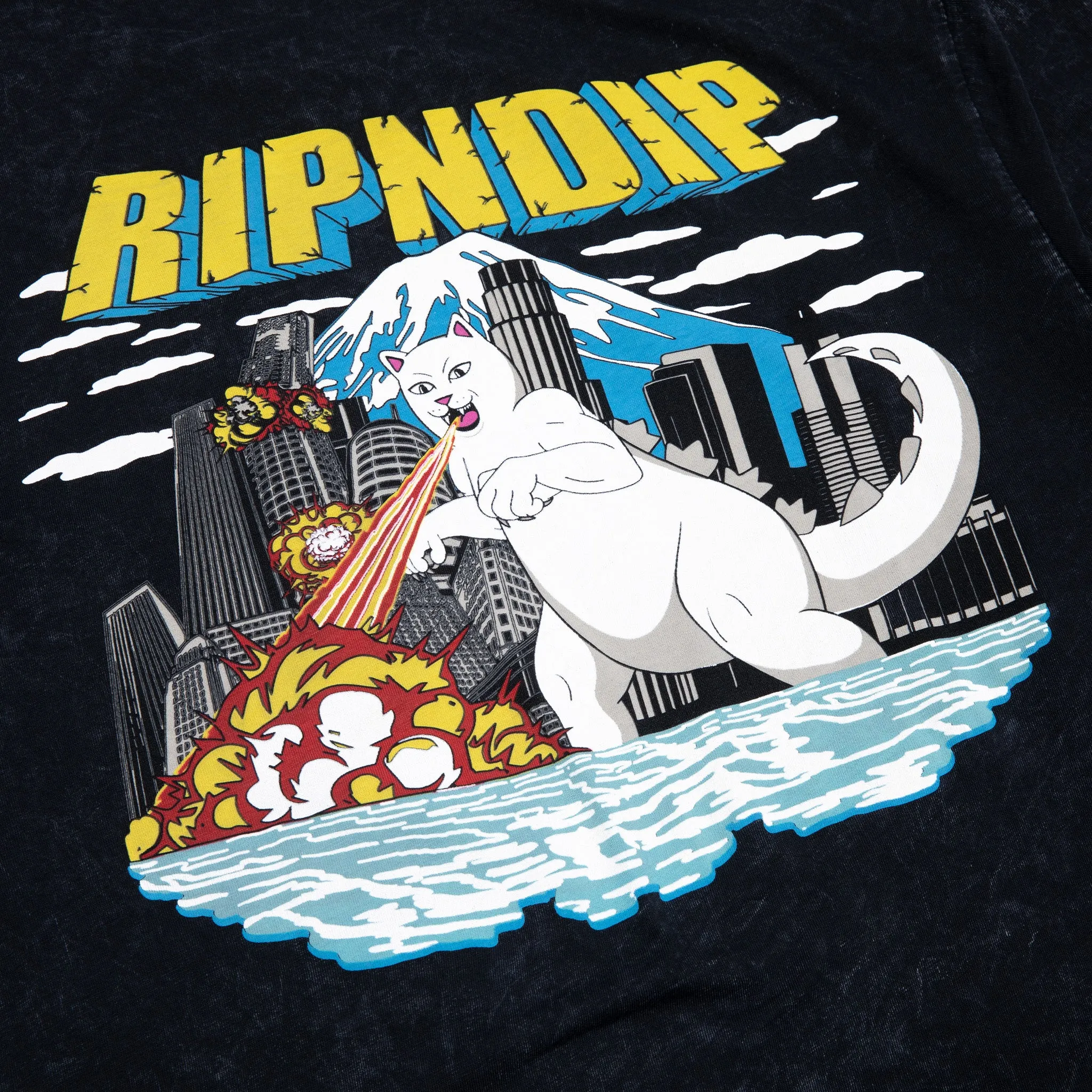 Nermzilla Long Sleeve (Black Mineral Wash) sold by Ripndip product image thumbnail 4