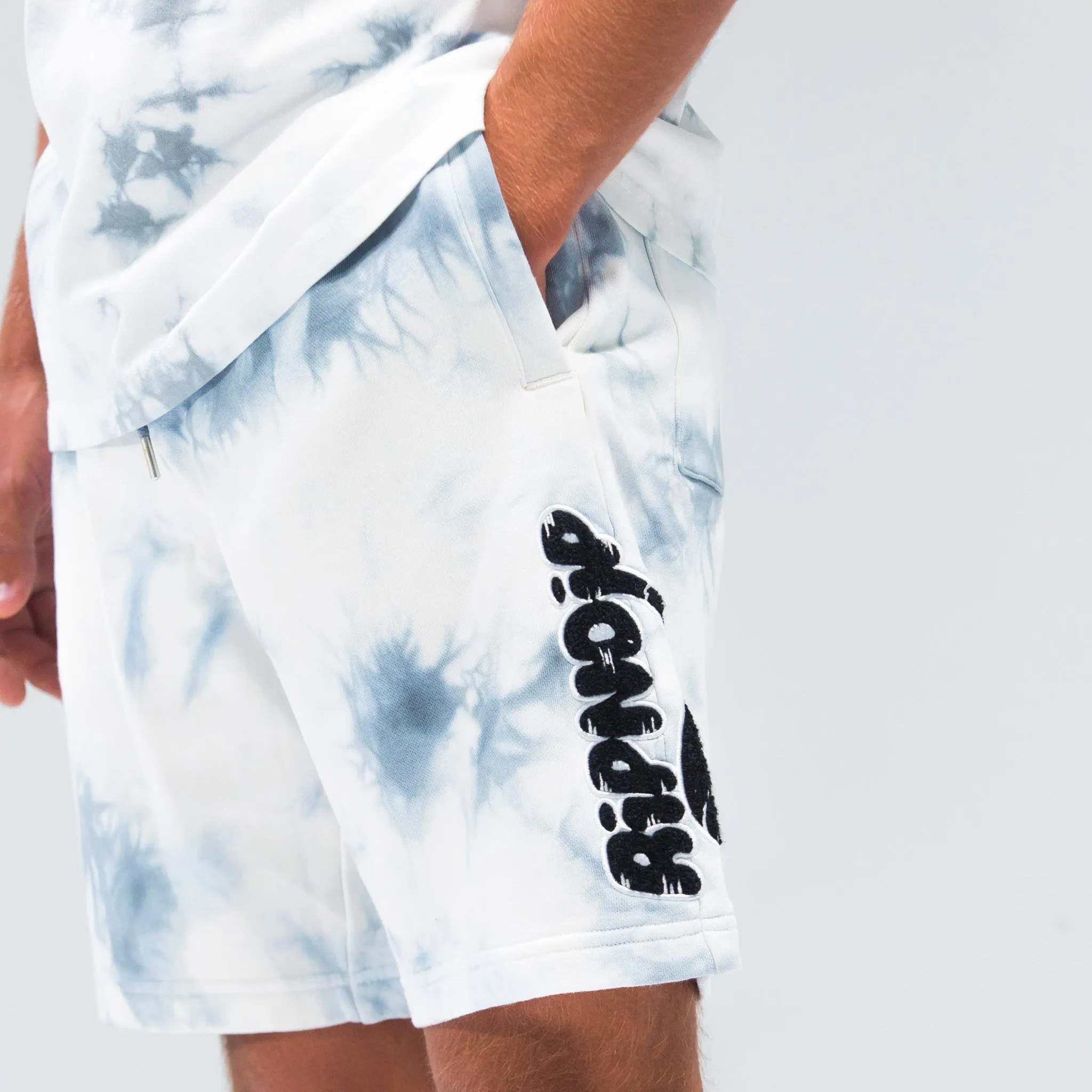 RIPNTAIL Sweatshorts (Grey Lightning Wash) sold by Ripndip product image thumbnail 2