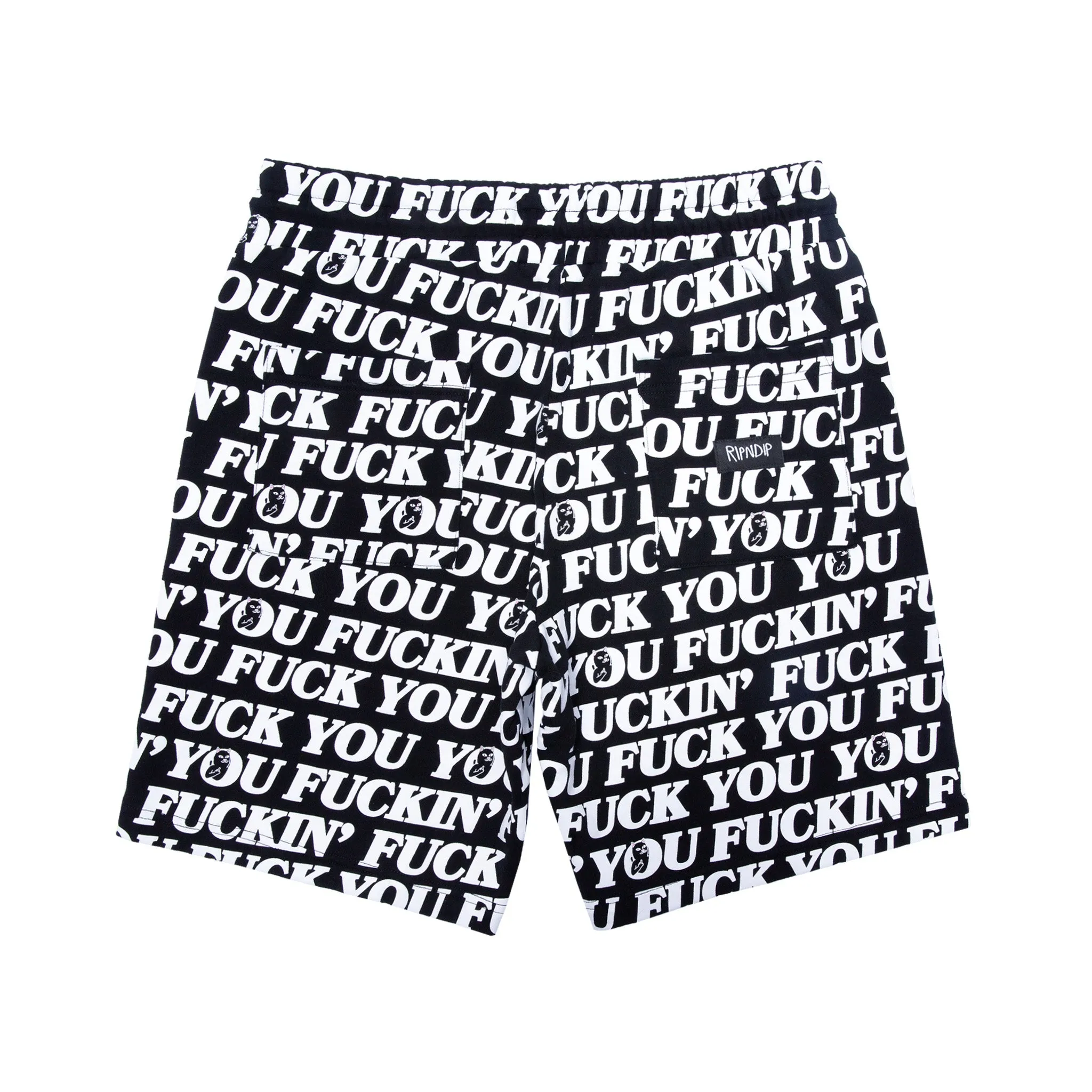 Fuck You Sweatshorts (Black) sold by Ripndip product image thumbnail 3