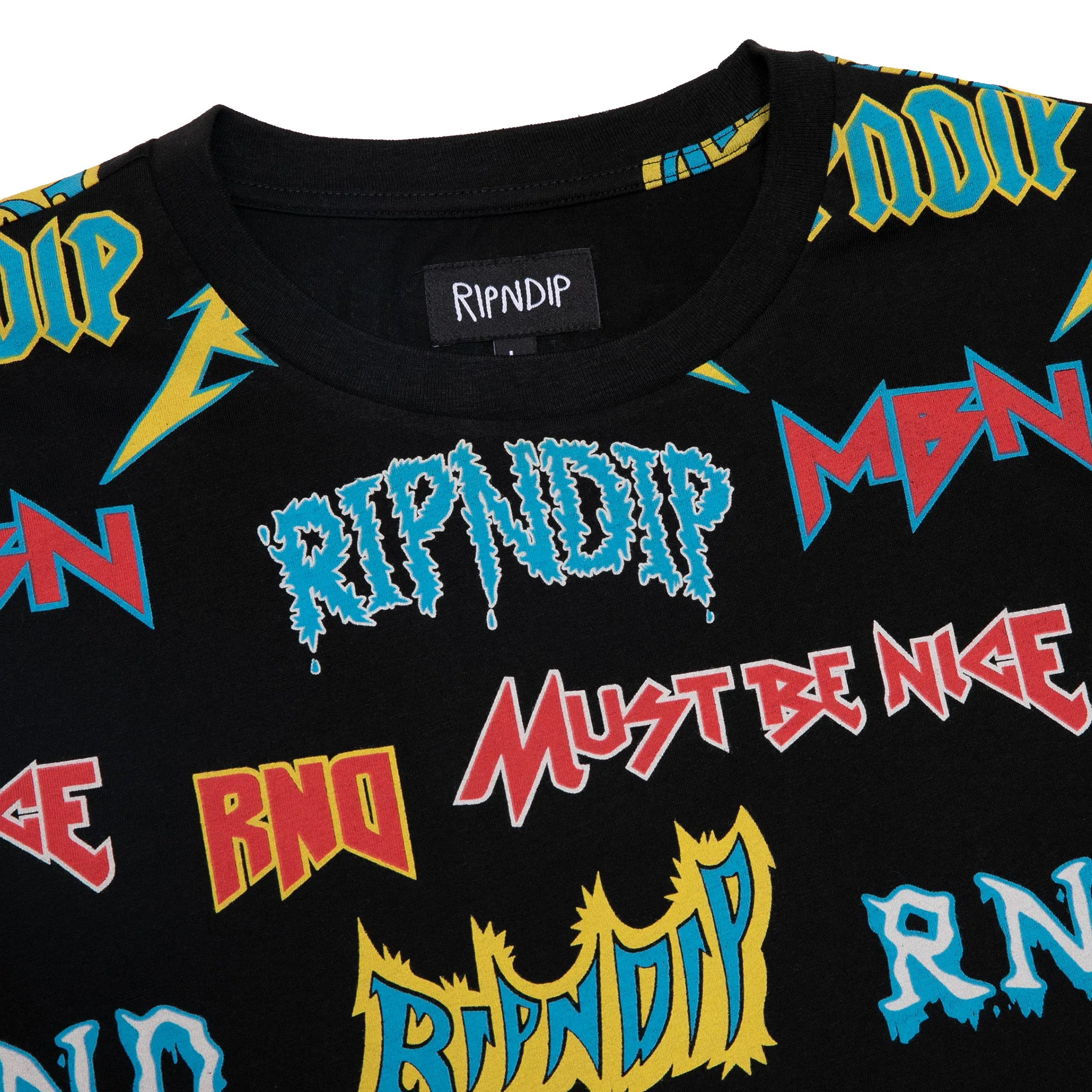 Rock & Nerm Tee (Black) sold by Ripndip product image thumbnail 3