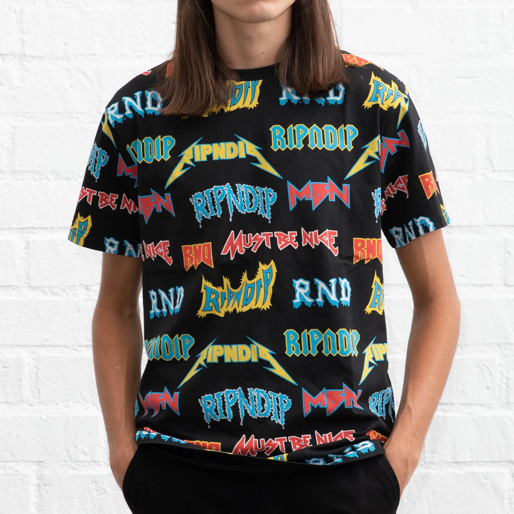 Rock & Nerm Tee (Black) sold by Ripndip product image thumbnail 2