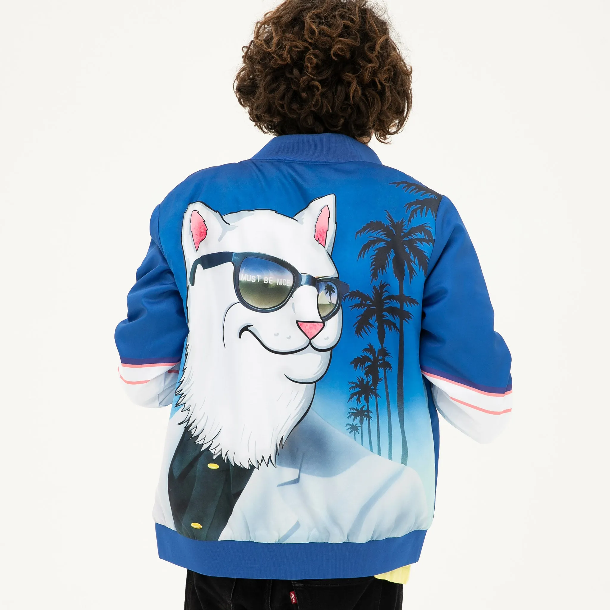 Show Biz Poly Varsity Jacket (Blue) sold by Ripndip product image thumbnail 2