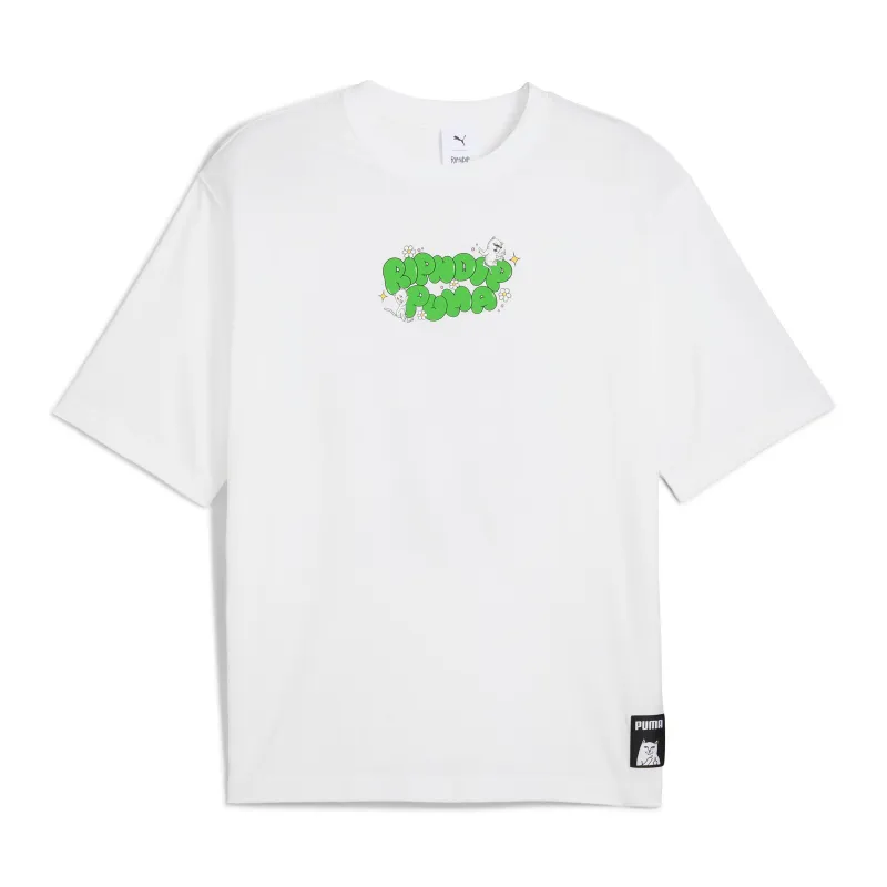 PUMA X RIPNDIP Boxy Graphic Tee (Puma White) sold by Ripndip