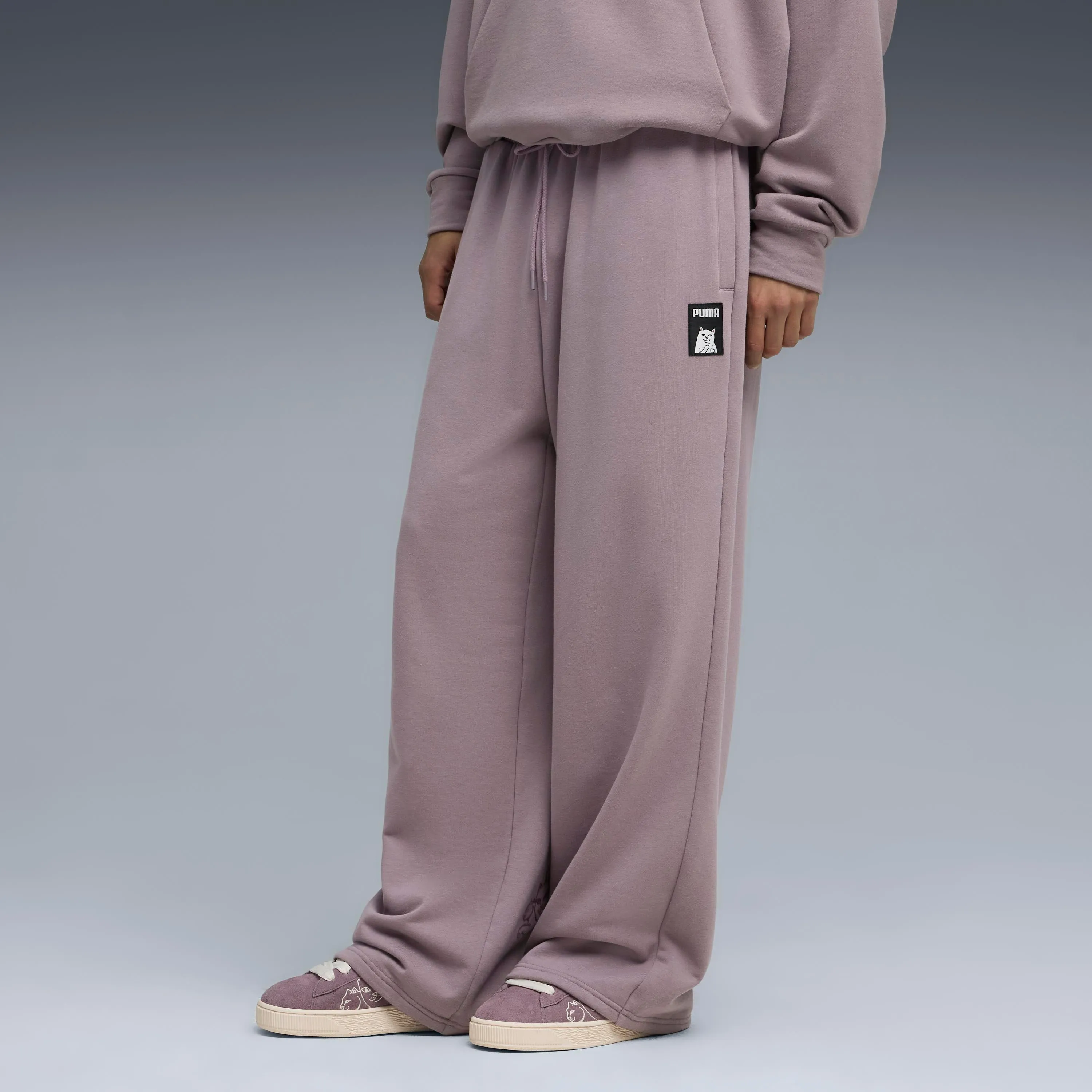 PUMA X RIPNDIP Oversized Wide Sweatpants (Plum Jam) sold by Ripndip product image thumbnail 2