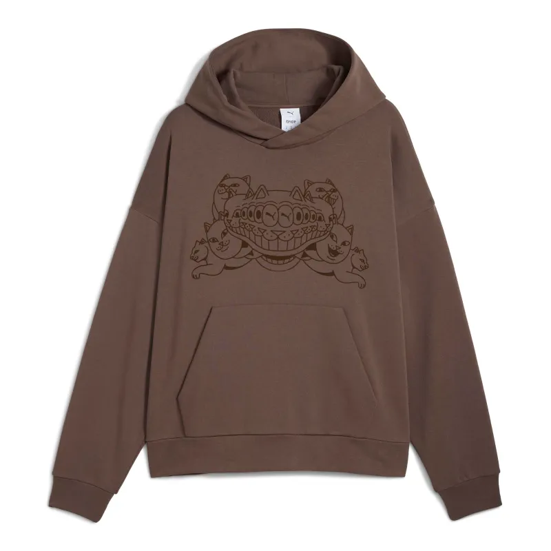 PUMA X RIPNDIP Boxy Graphic Hoodie (Flat Bronze) made by Ripndip