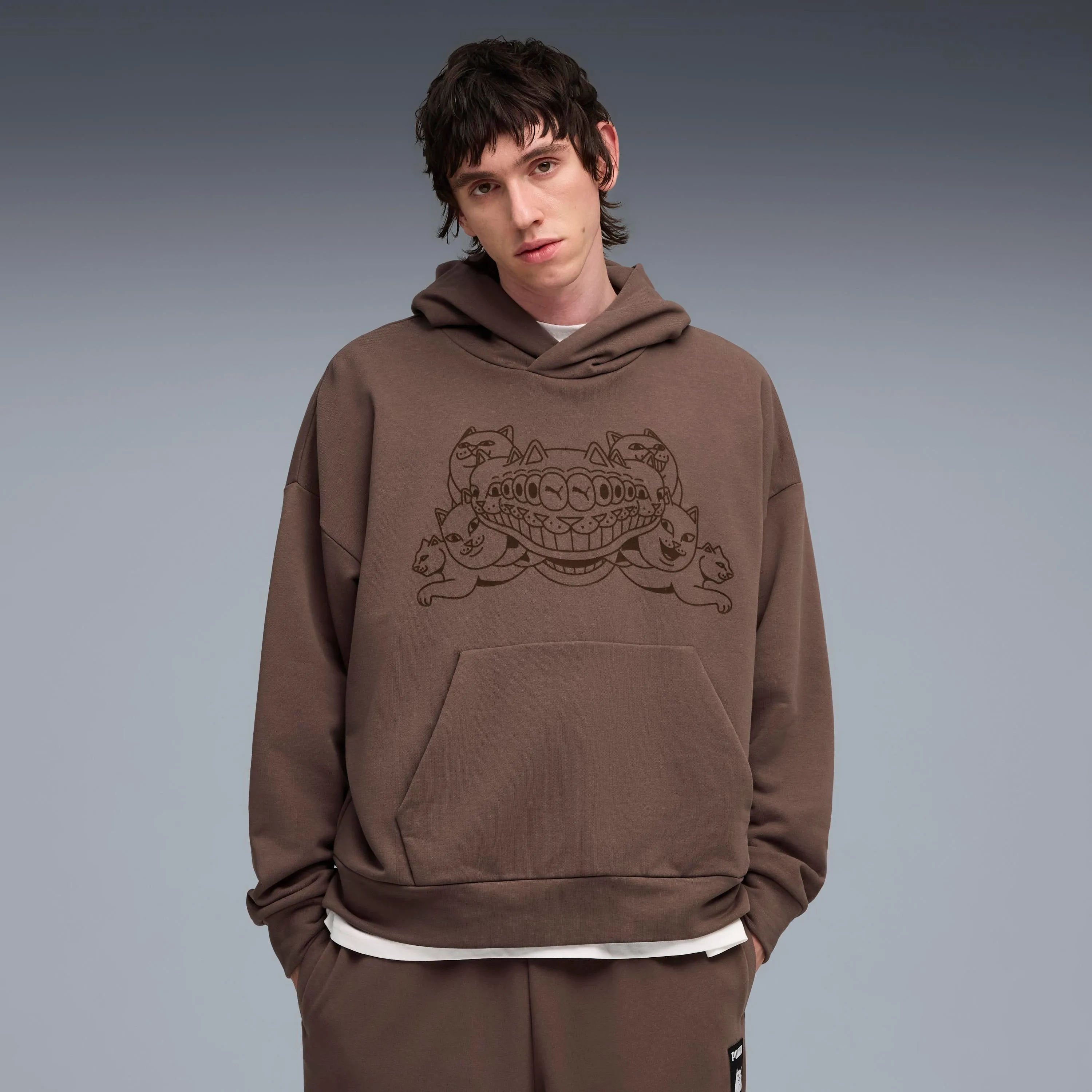 PUMA X RIPNDIP Boxy Graphic Hoodie (Flat Bronze) sold by Ripndip product image thumbnail 2
