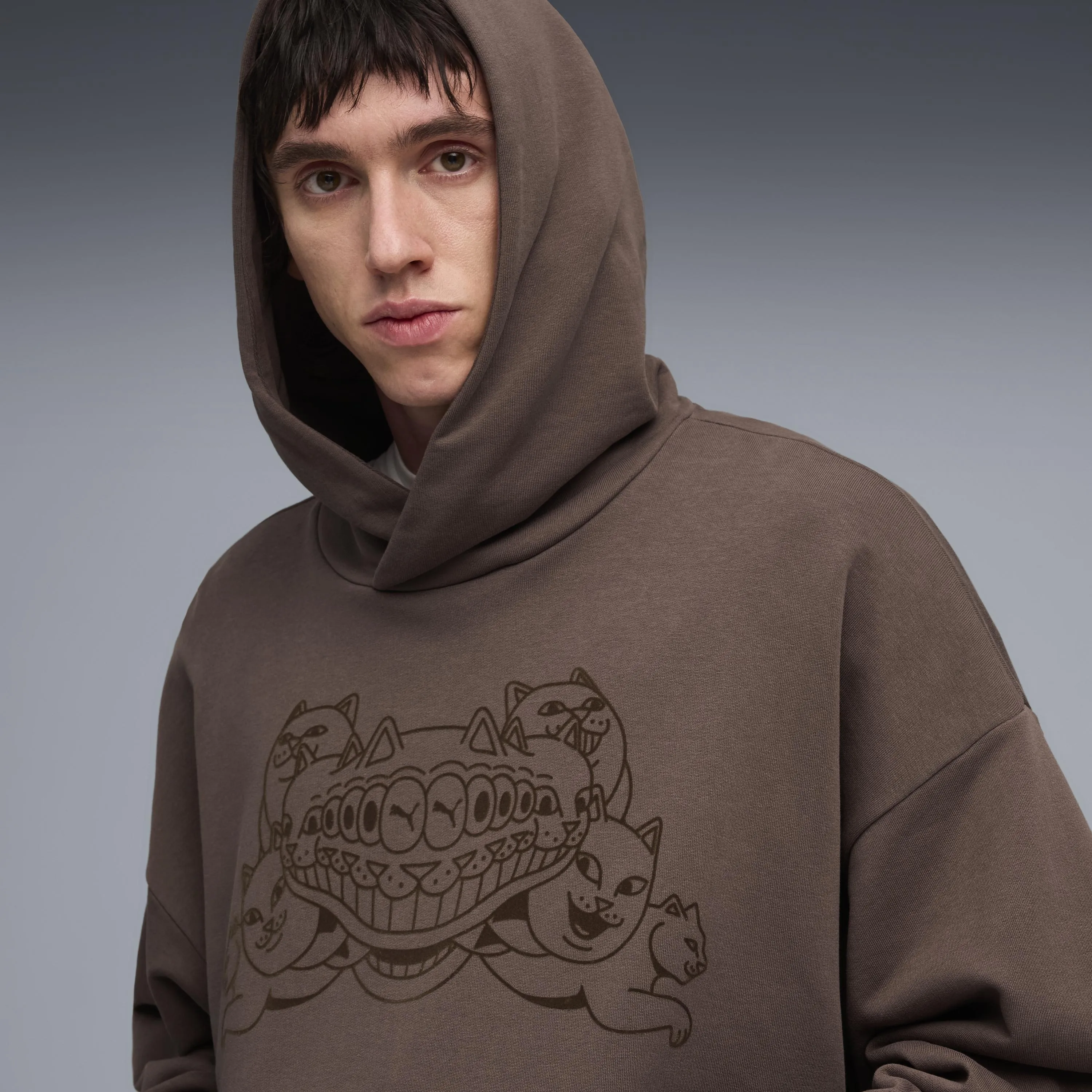 PUMA X RIPNDIP Boxy Graphic Hoodie (Flat Bronze) sold by Ripndip product image thumbnail 3