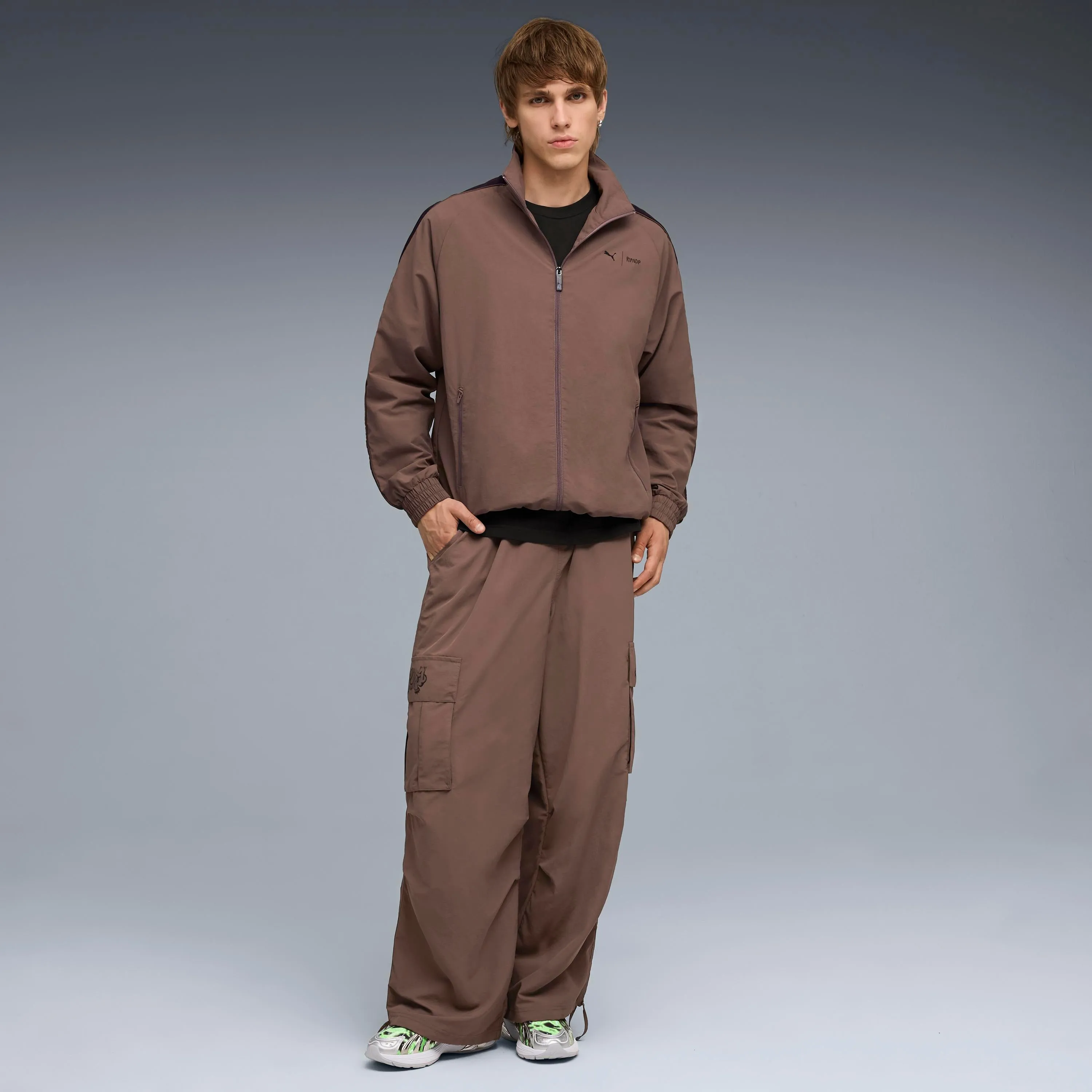 PUMA X RIPNDIP T7 Oversized Track Jacket (Flat Bronze) sold by Ripndip product image thumbnail 5