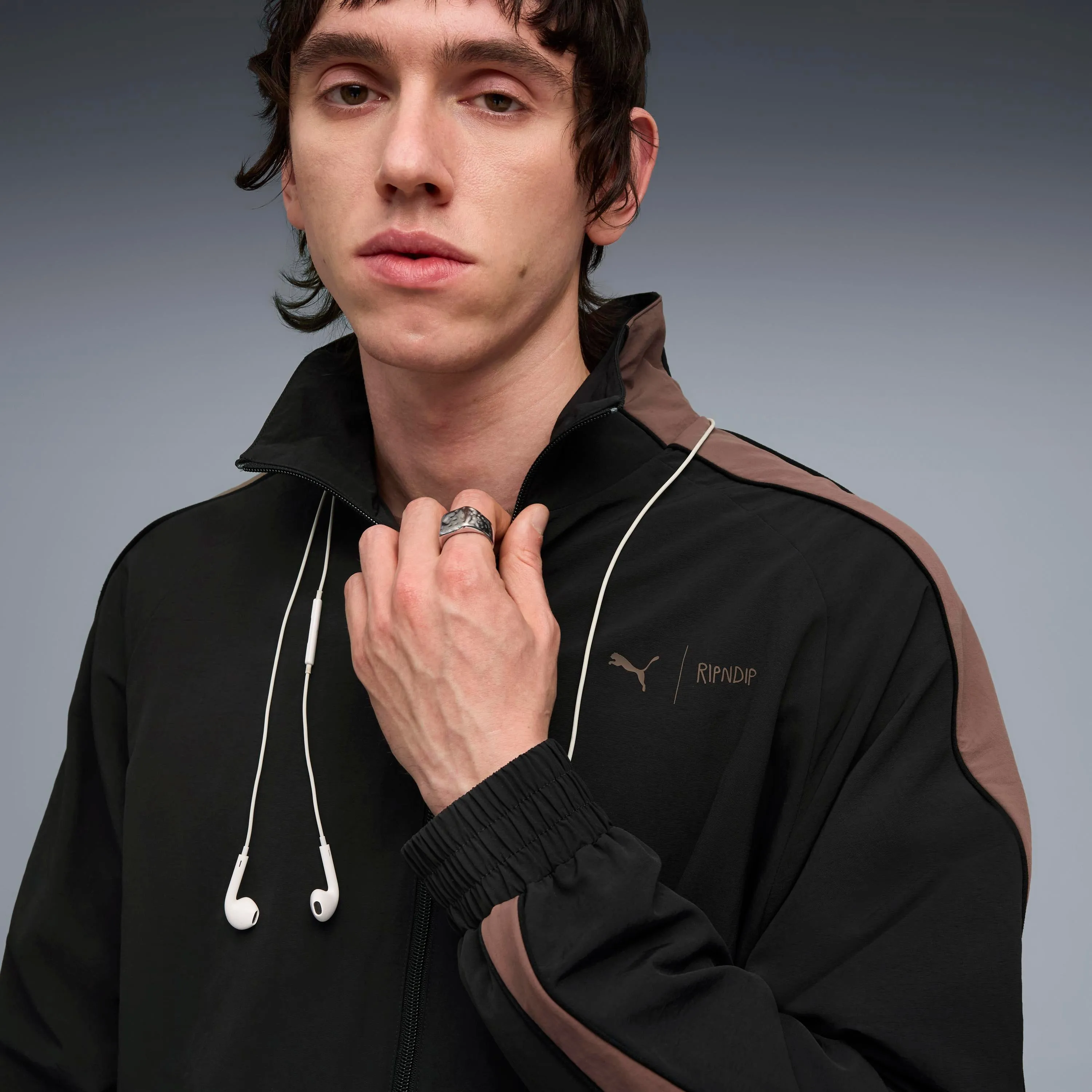 PUMA X RIPNDIP T7 Oversized Track Jacket (Puma Black) sold by Ripndip product image thumbnail 5
