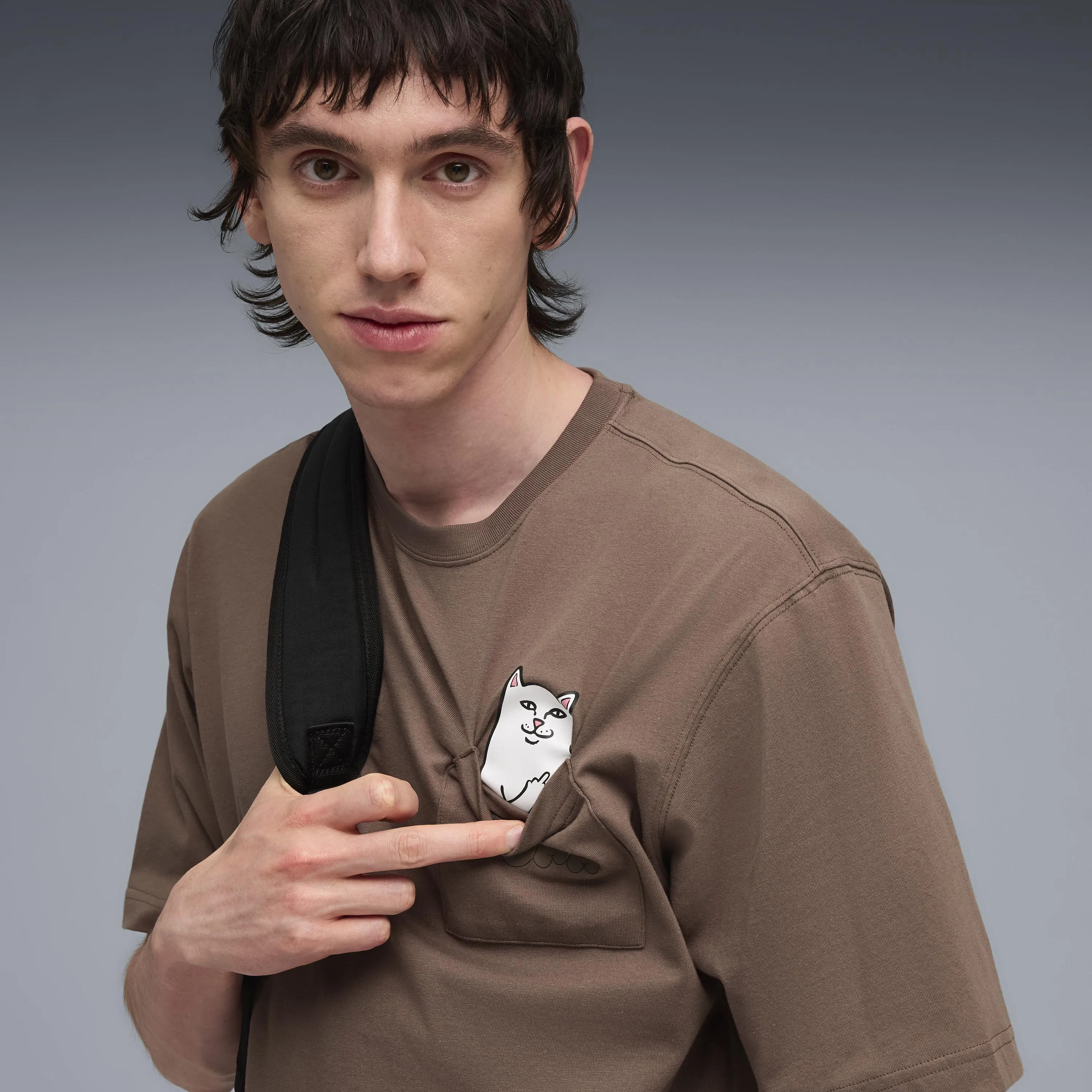 PUMA X RIPNDIP Lord Nermal Pocket Tee (Flat Bronze) sold by Ripndip product image thumbnail 2
