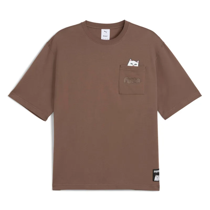 PUMA X RIPNDIP Lord Nermal Pocket Tee (Flat Bronze) sold by Ripndip