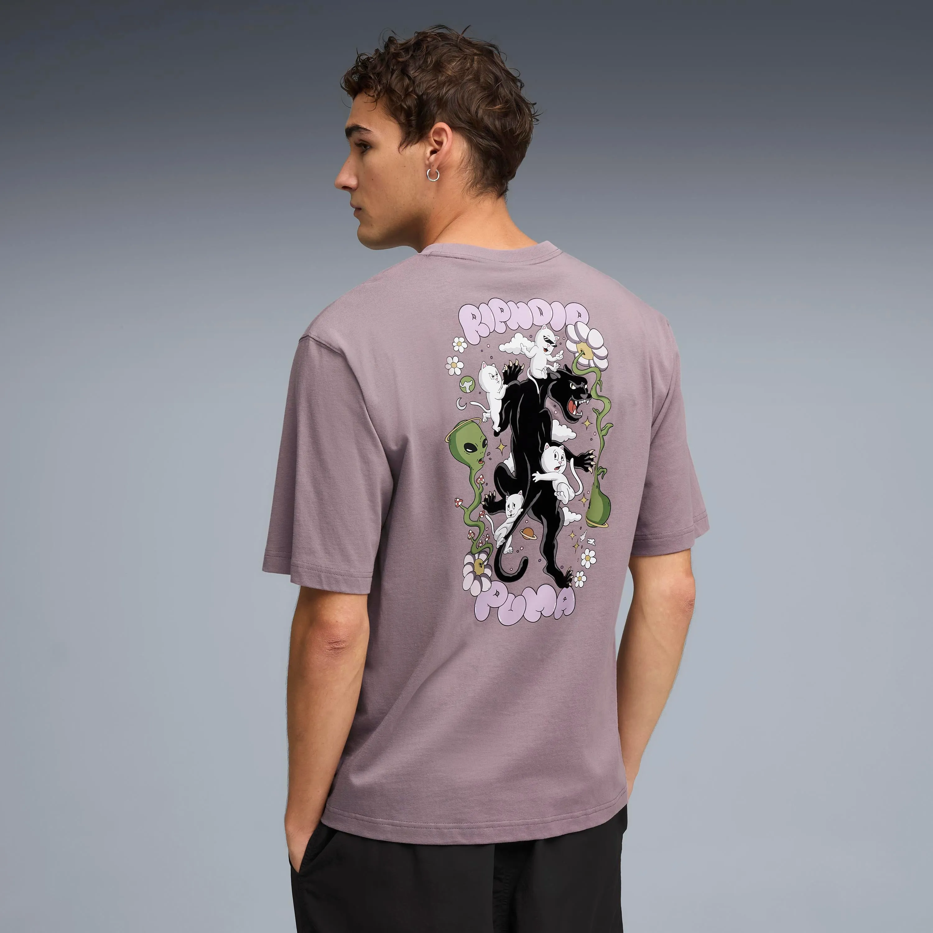 PUMA X RIPNDIP Boxy Graphic Tee (Plum Jam) sold by Ripndip product image thumbnail 3