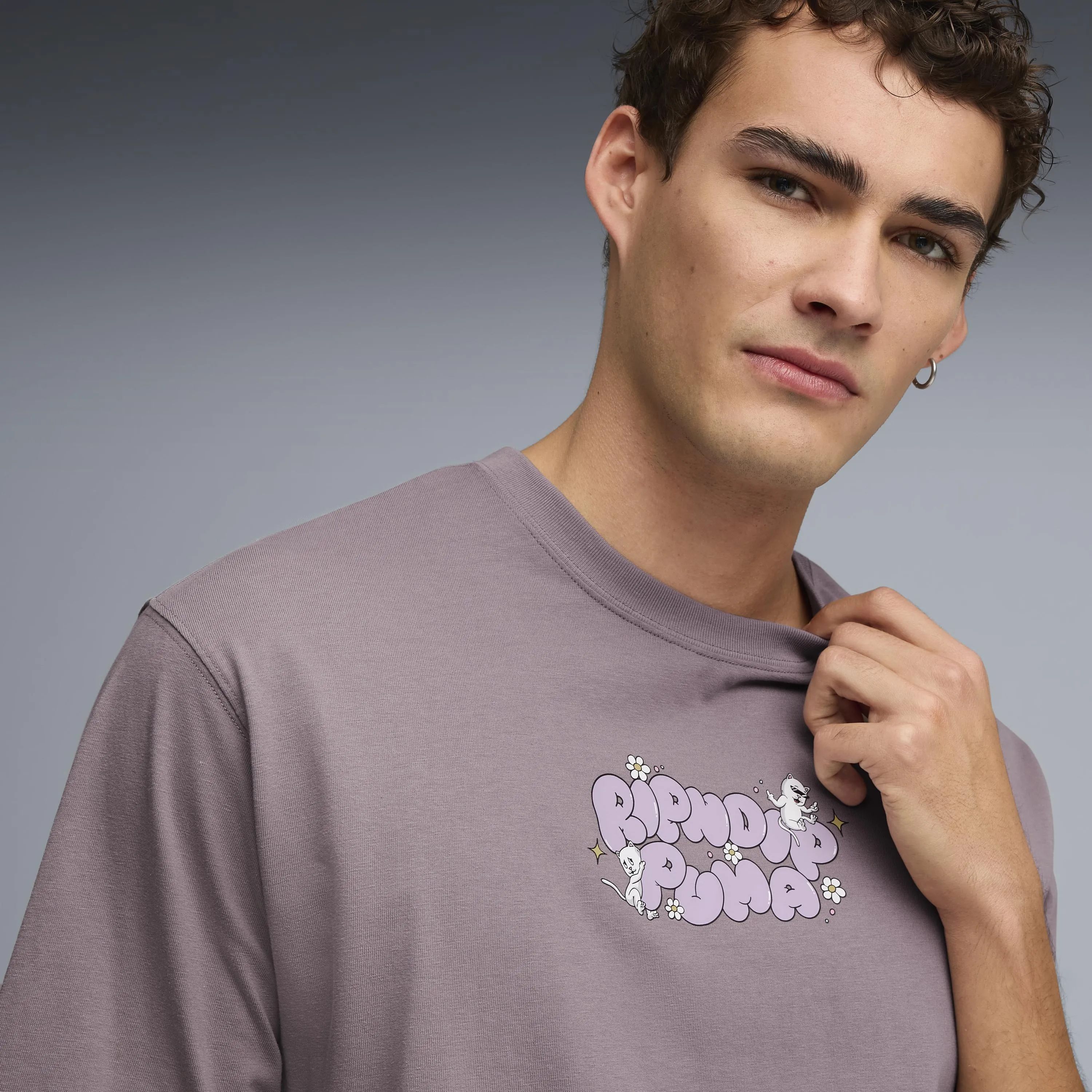 PUMA X RIPNDIP Boxy Graphic Tee (Plum Jam) sold by Ripndip product image thumbnail 5