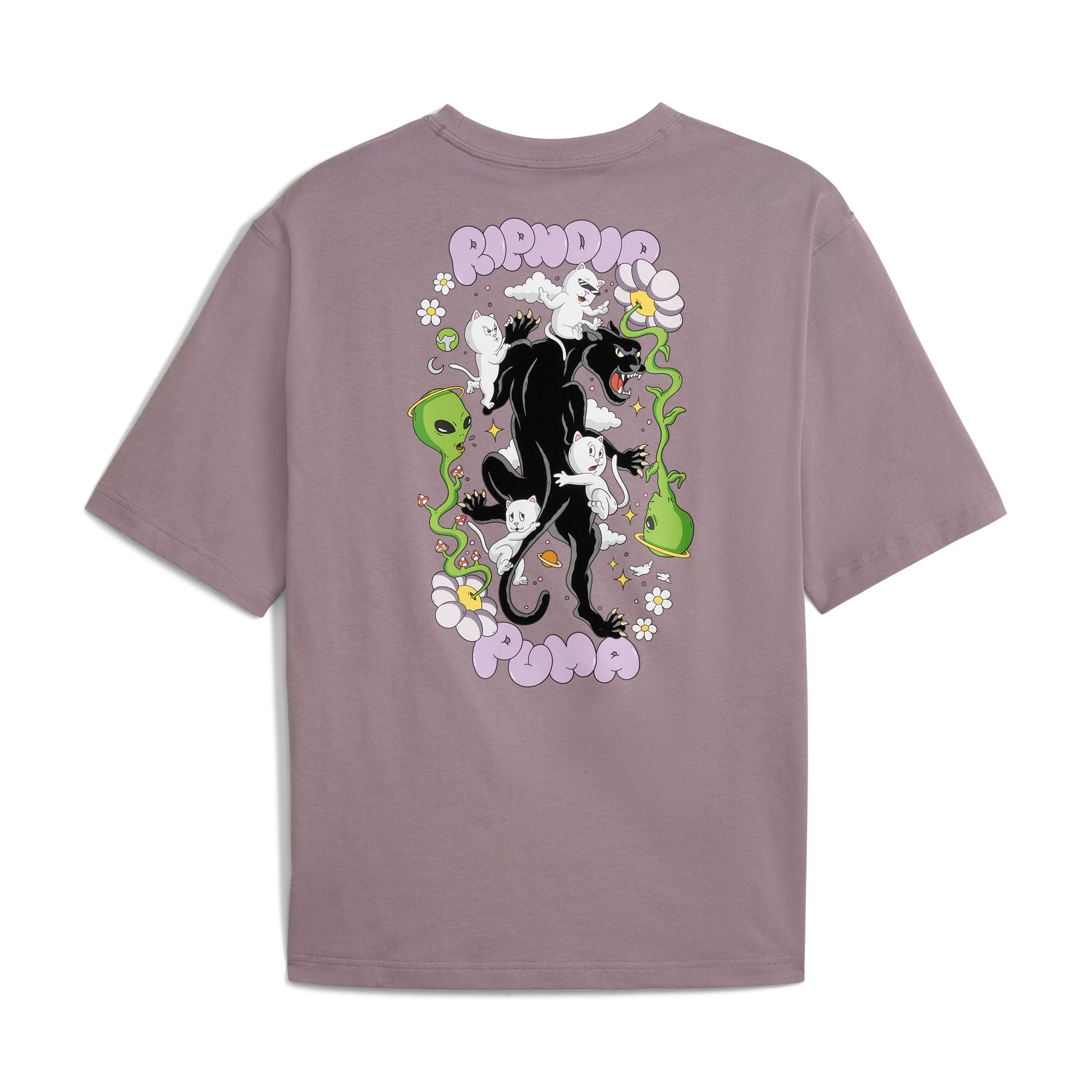 PUMA X RIPNDIP Boxy Graphic Tee (Plum Jam) sold by Ripndip