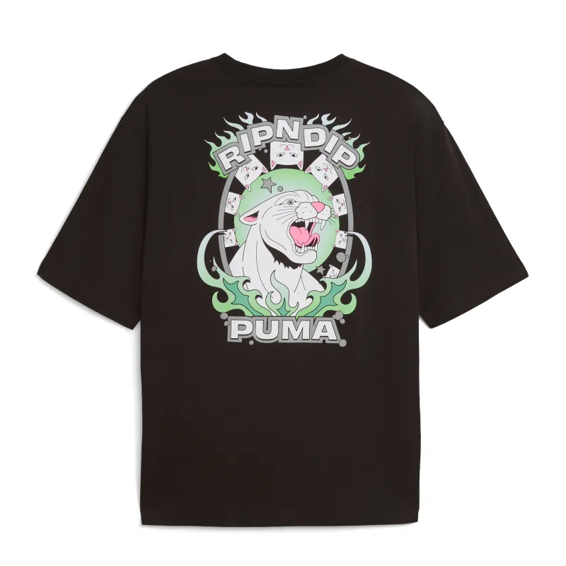 PUMA X RIPNDIP Boxy Graphic Tee (Puma Black) made by Ripndip