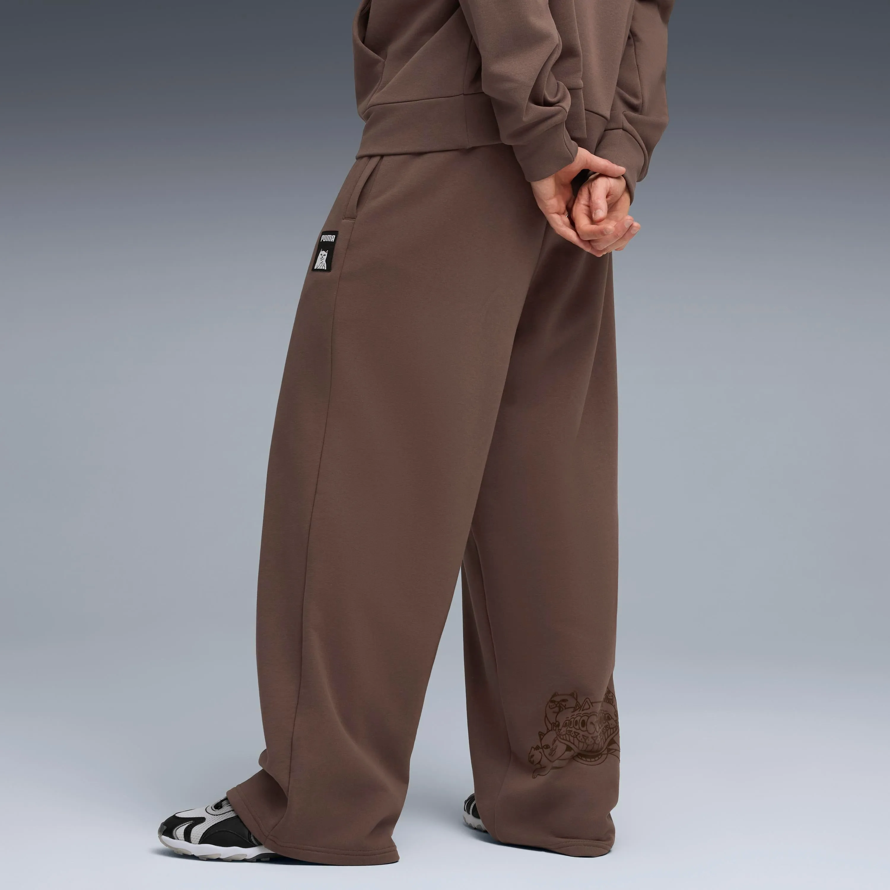 PUMA X RIPNDIP Oversized Wide Sweatpants (Flat Bronze) sold by Ripndip product image thumbnail 2