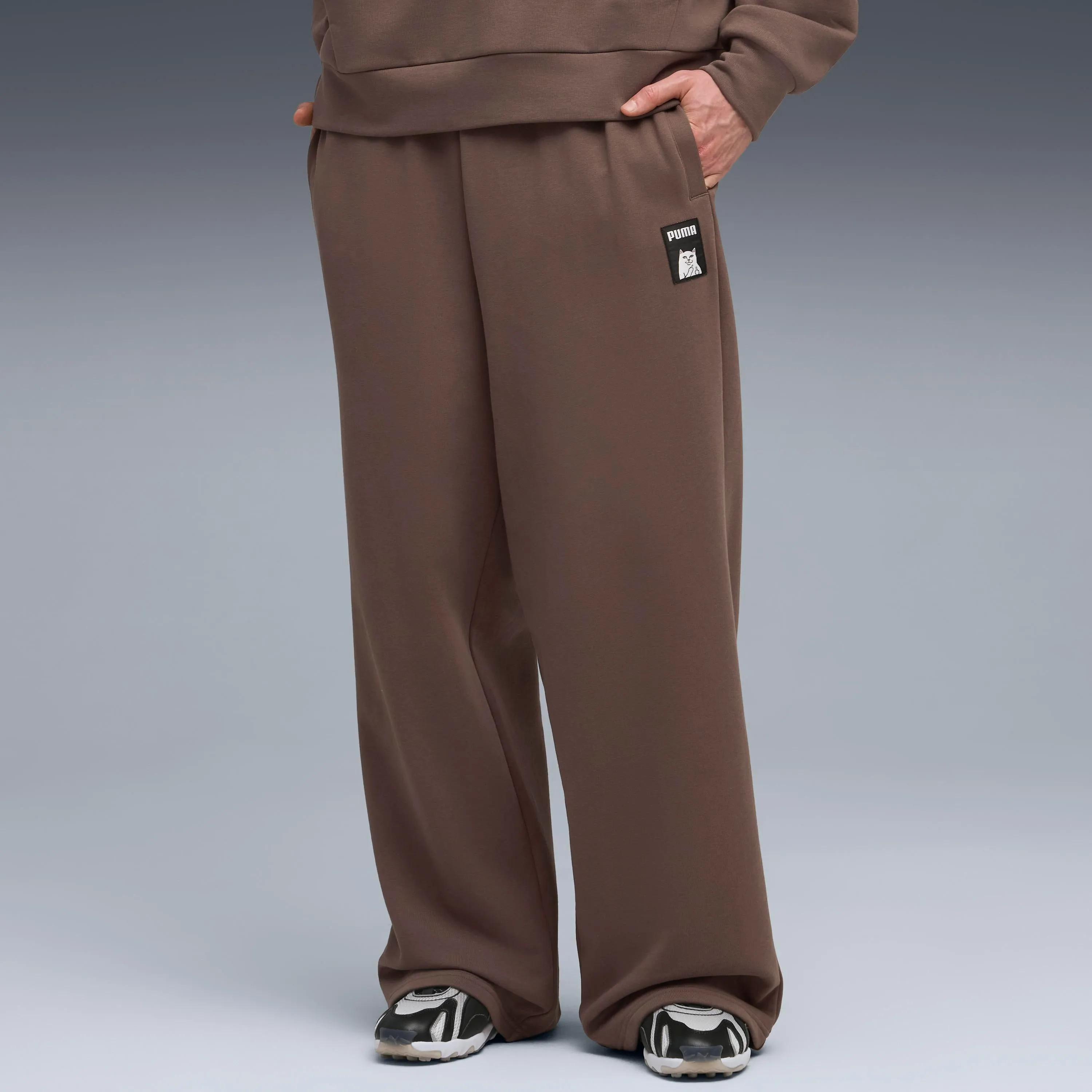 PUMA X RIPNDIP Oversized Wide Sweatpants (Flat Bronze) sold by Ripndip product image thumbnail 3