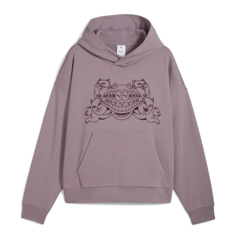 PUMA X RIPNDIP Boxy Graphic Hoodie (Plum Jam) sold by Ripndip