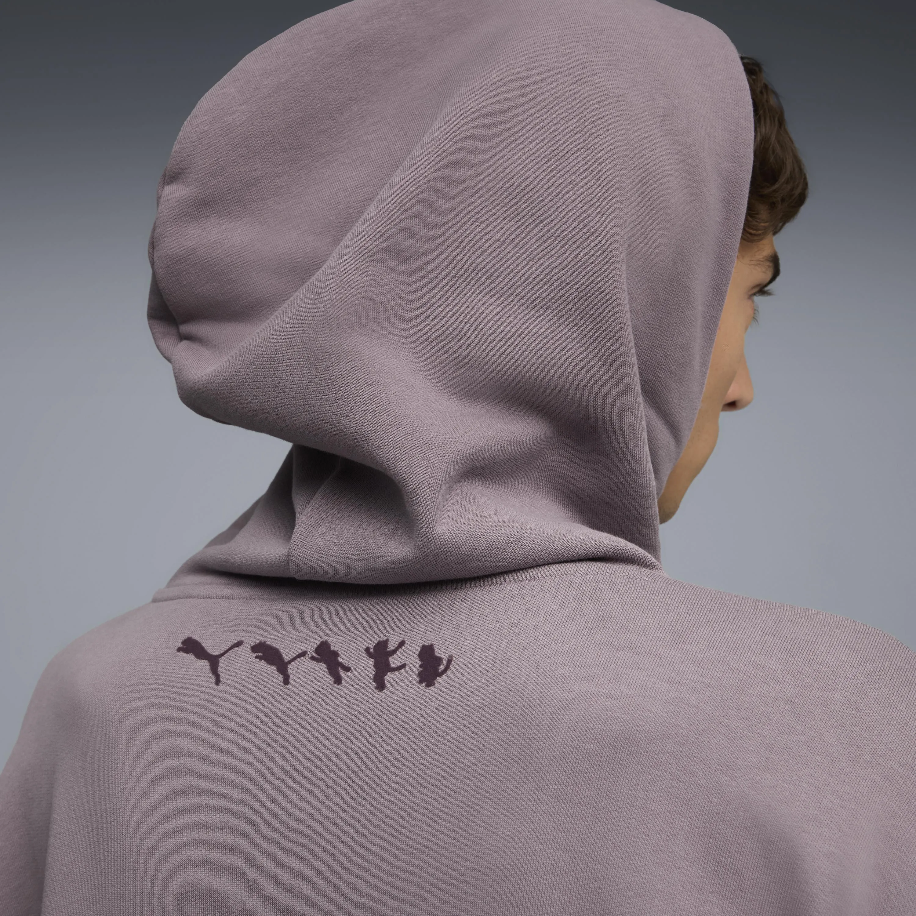 PUMA X RIPNDIP Boxy Graphic Hoodie (Plum Jam) sold by Ripndip product image thumbnail 3